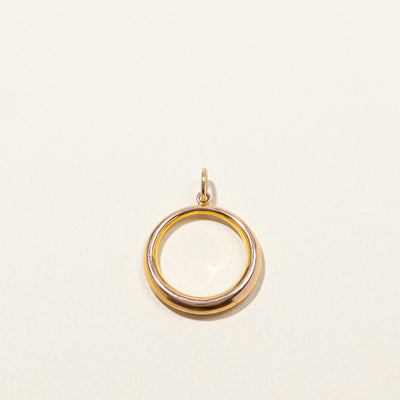 Yellow Gold Circle Pendant