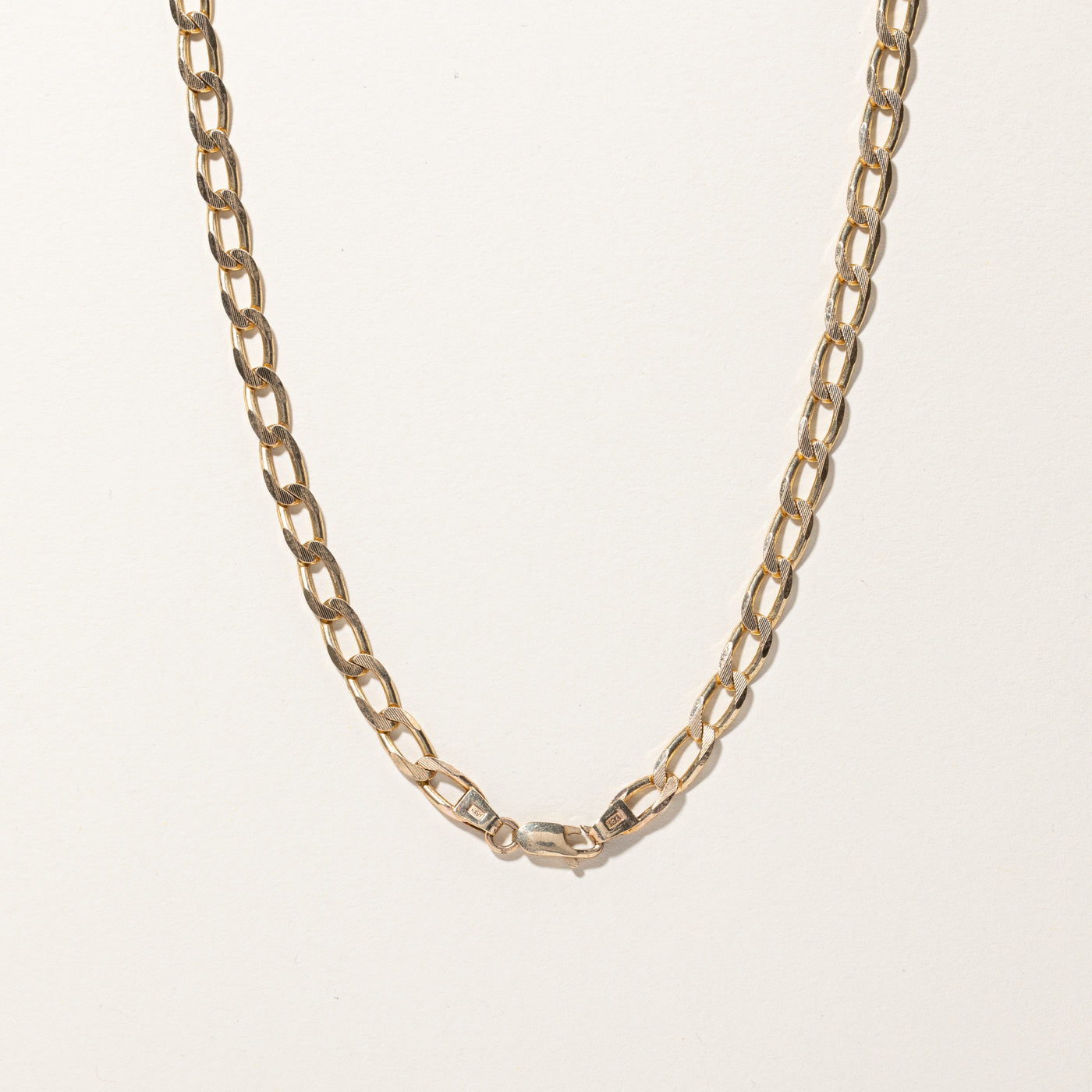 Yellow Gold Curb Link Chain | 20