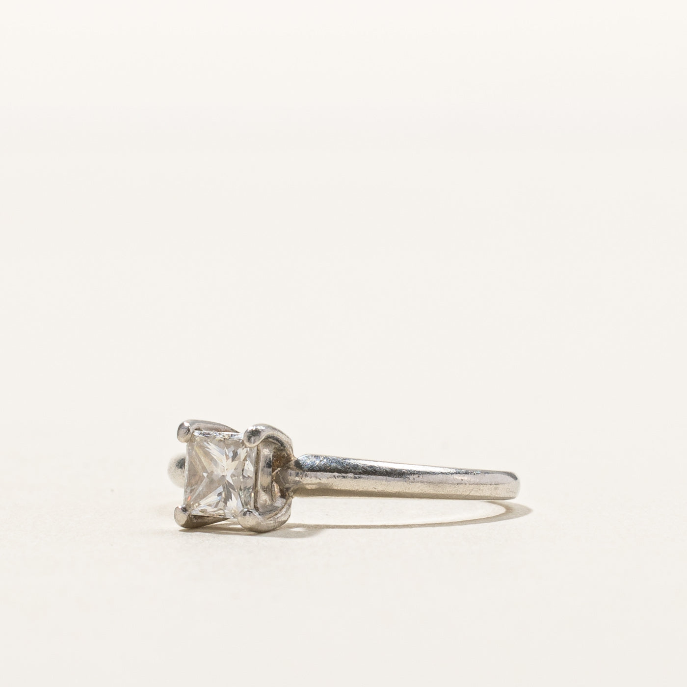 Solitaire Princess Diamond Ring | 0.40ct | SZ 3.75 |