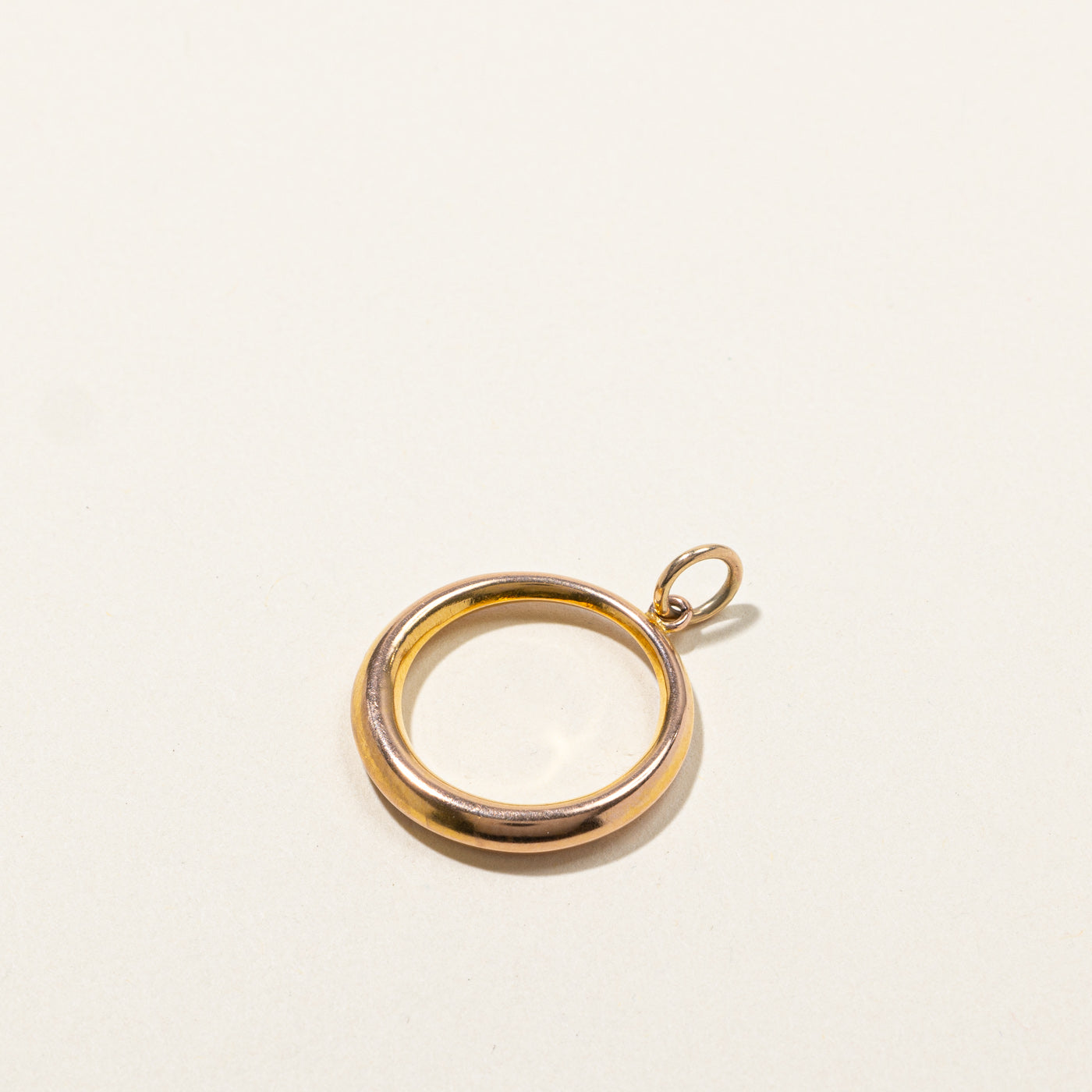 Yellow Gold Circle Pendant
