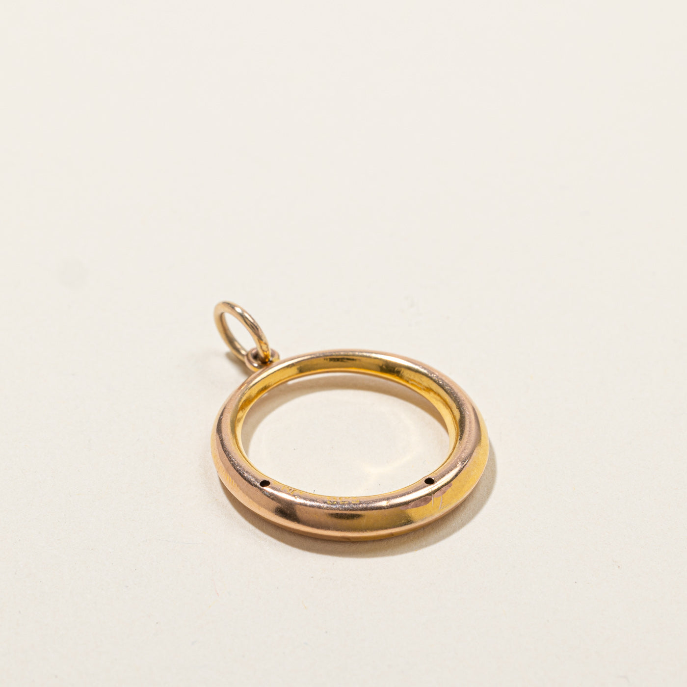 Yellow Gold Circle Pendant