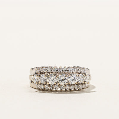 Cluster Set Diamond Band | 1.31ctw | SZ 6.75