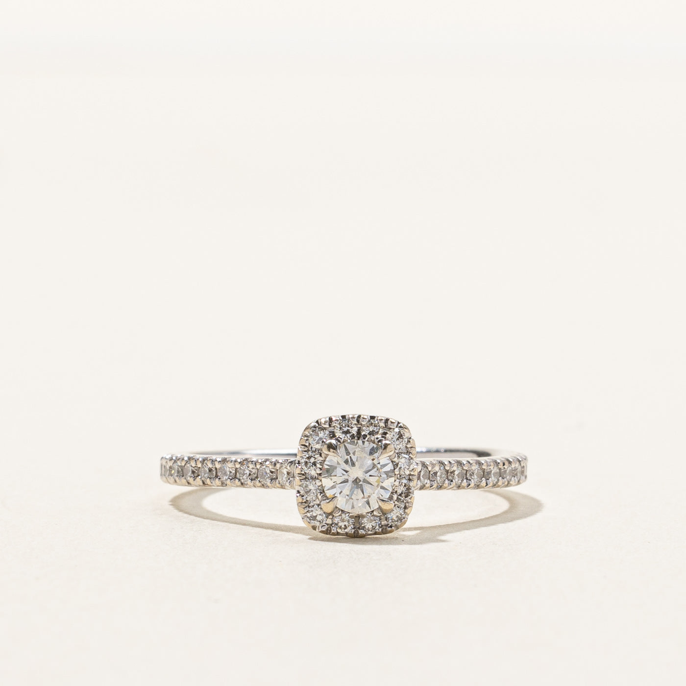 Halo Diamond Engagement Ring | 0.50ctw | SZ 7.5 |