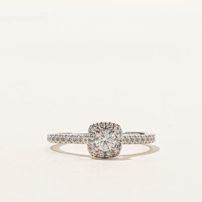 Halo Diamond Engagement Ring | 0.50ctw | SZ 7.5 |