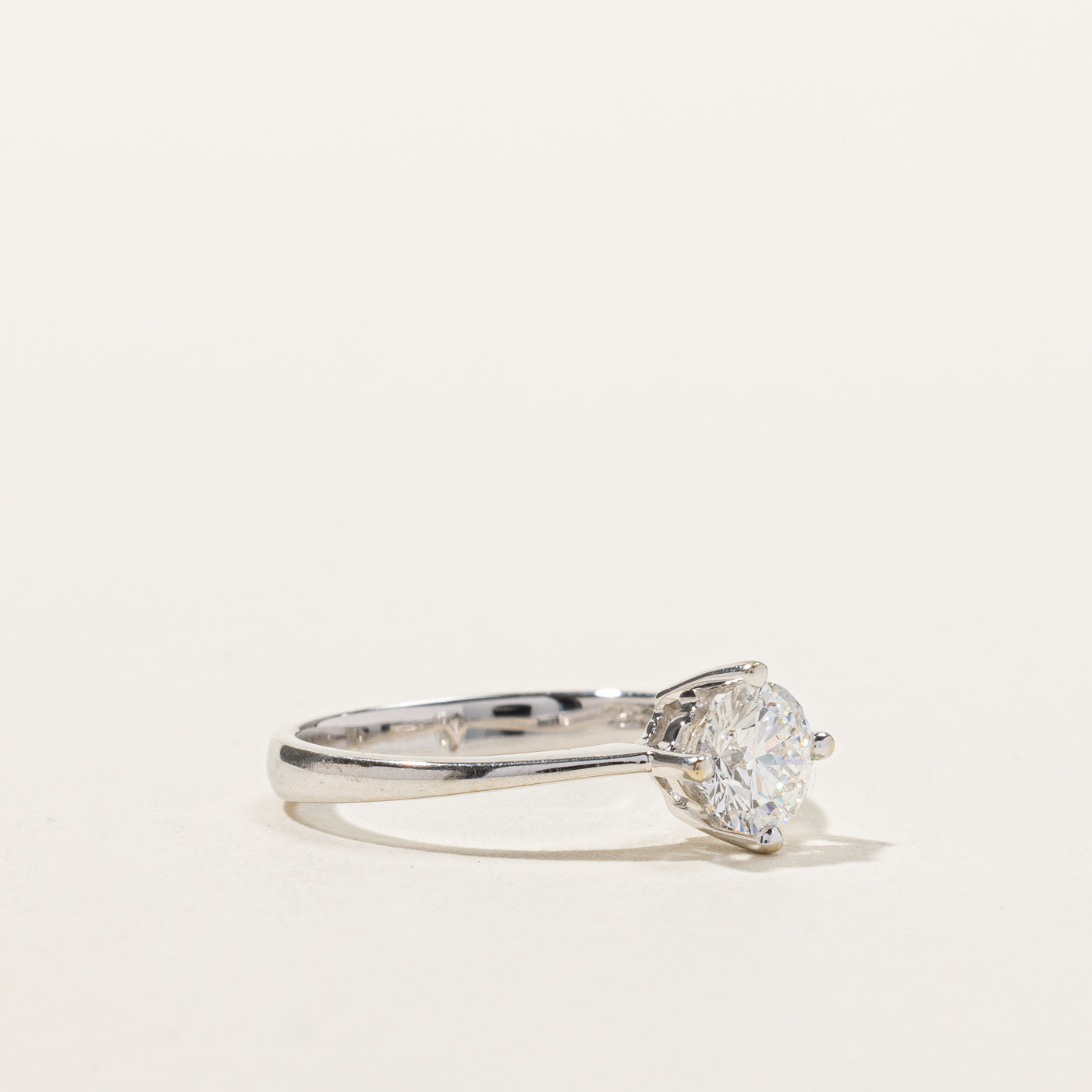 GIA Certified Solitaire Diamond Ring | 0.71ct IF E | SZ 5.75 |