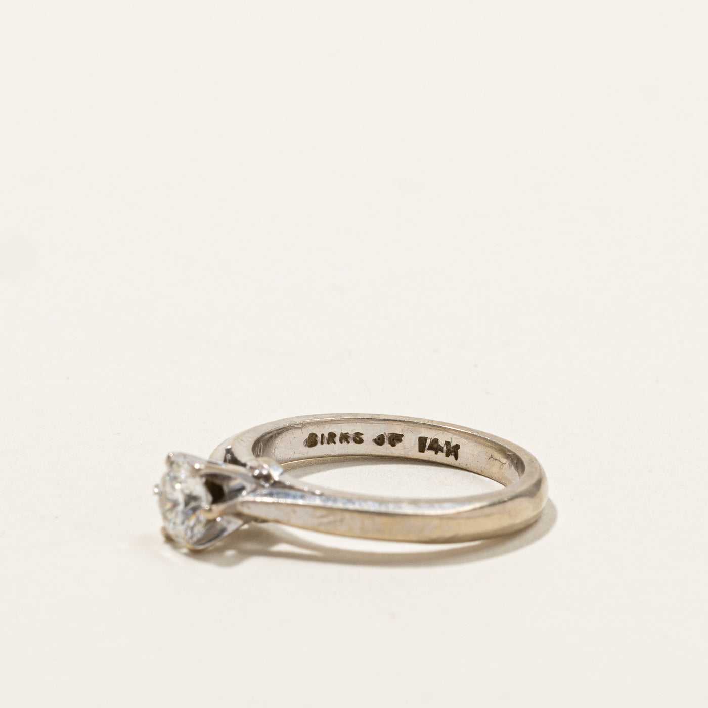 'Birks' Solitaire Diamond Ring | 0.27ct | SZ 3.5 |