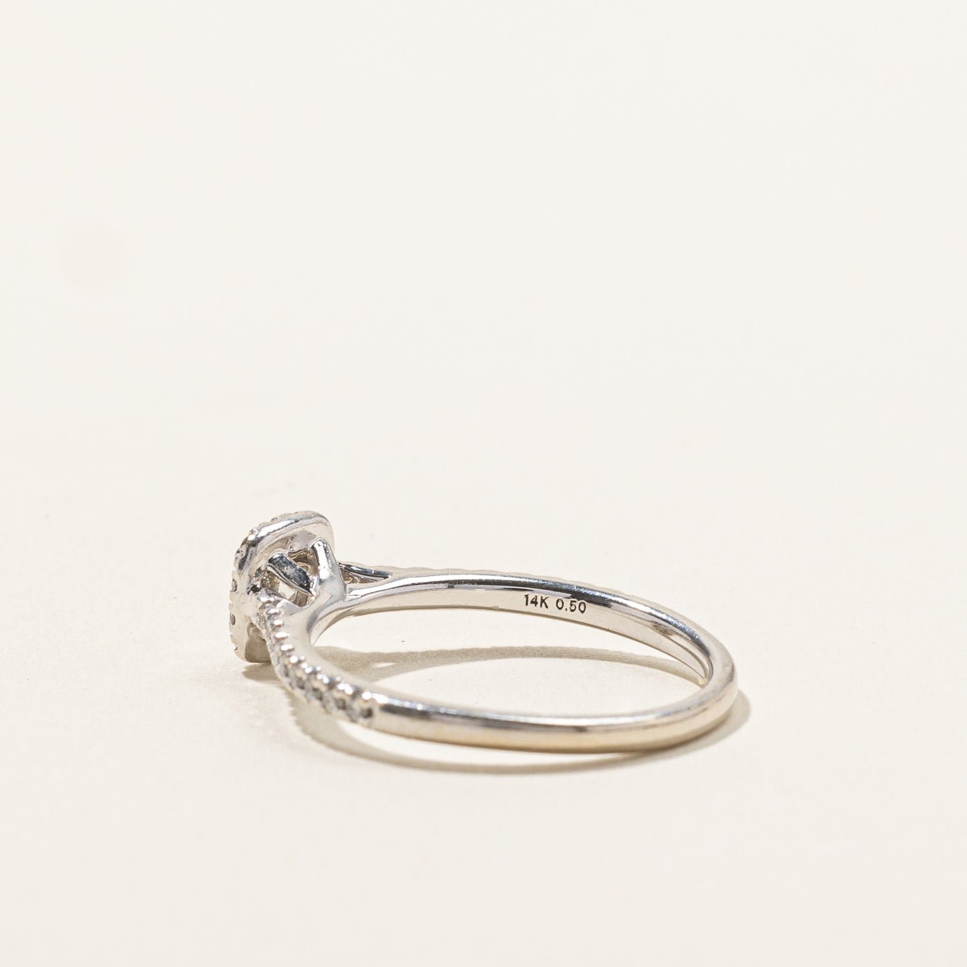 Halo Diamond Engagement Ring | 0.50ctw | SZ 7.5 |