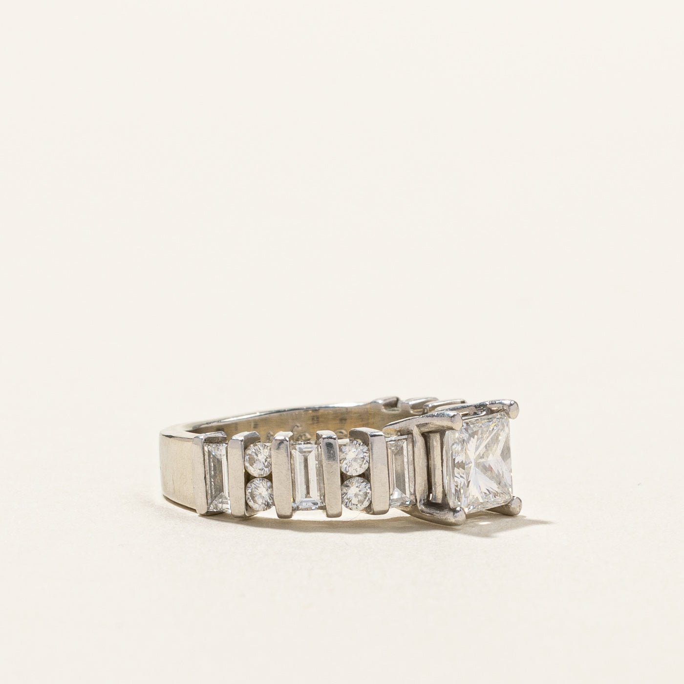 Multi Diamond Engagement Ring | 2.14ctw VS1 D | SZ 5.25 |