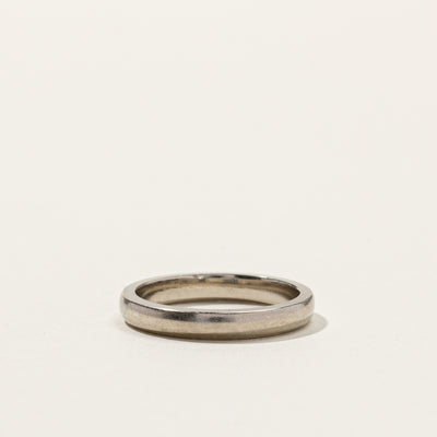 Birks' White Gold Plain Band | SZ 5 |