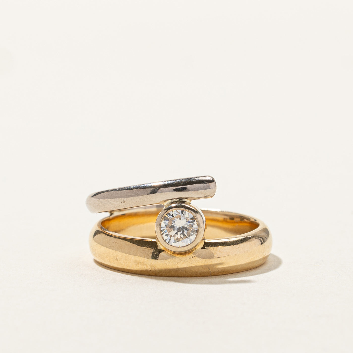 Bezel Set Diamond Ring | 0.41ct | SZ 7 |