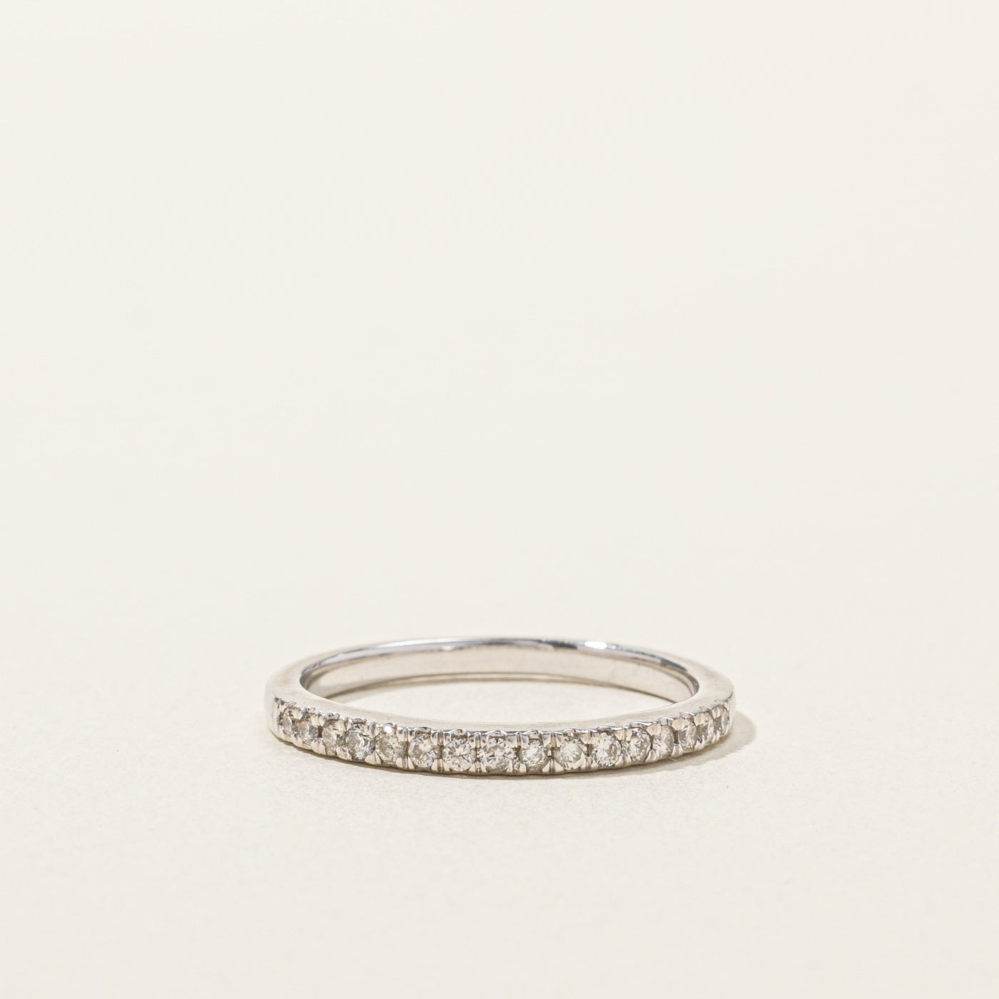 Pave Diamond Semi Eternity Band | 0.24ctw | SZ 7 |