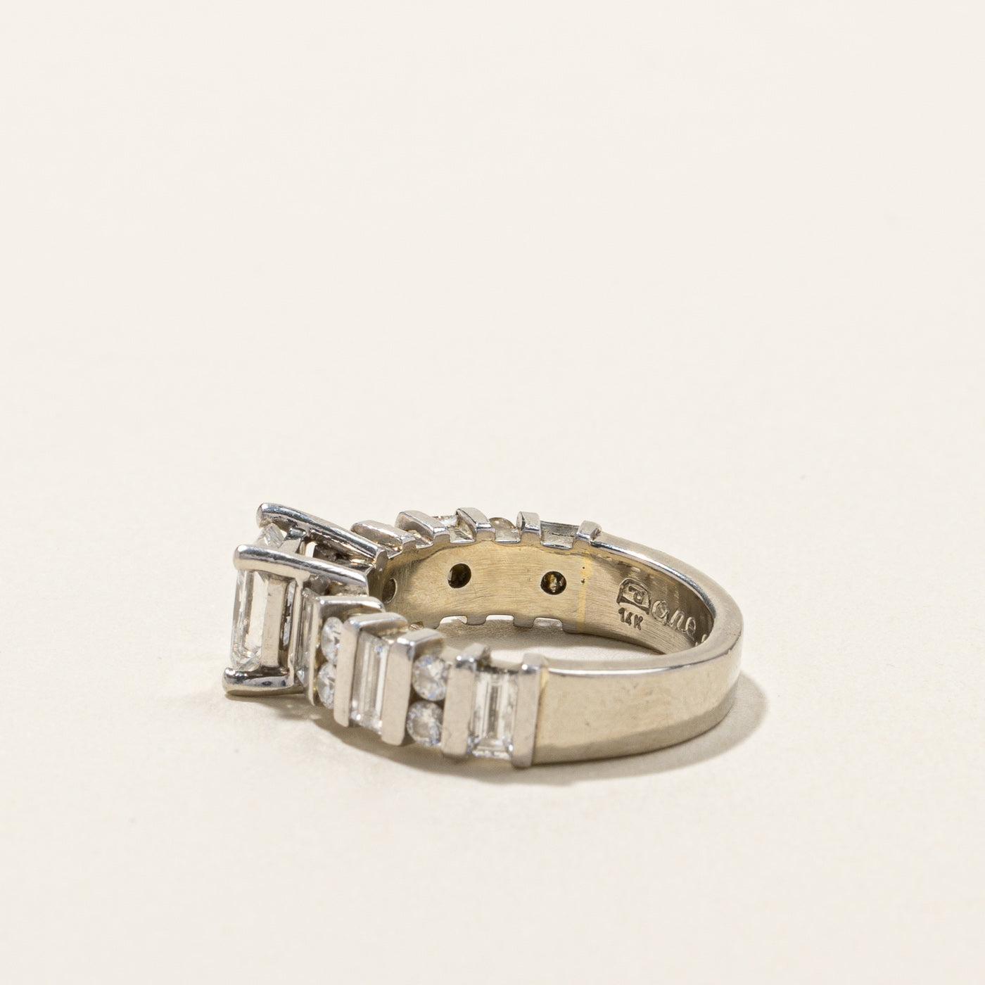 Multi Diamond Engagement Ring | 2.14ctw VS1 D | SZ 5.25 |