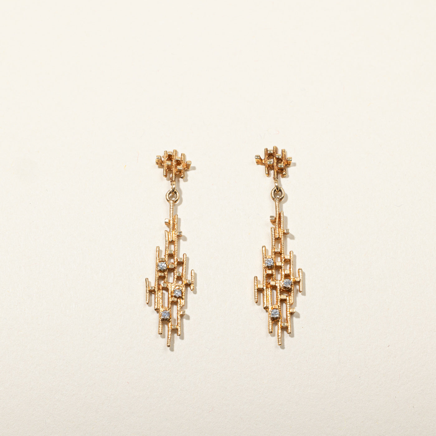 Textured Diamond Earrings | 0.06ctw |