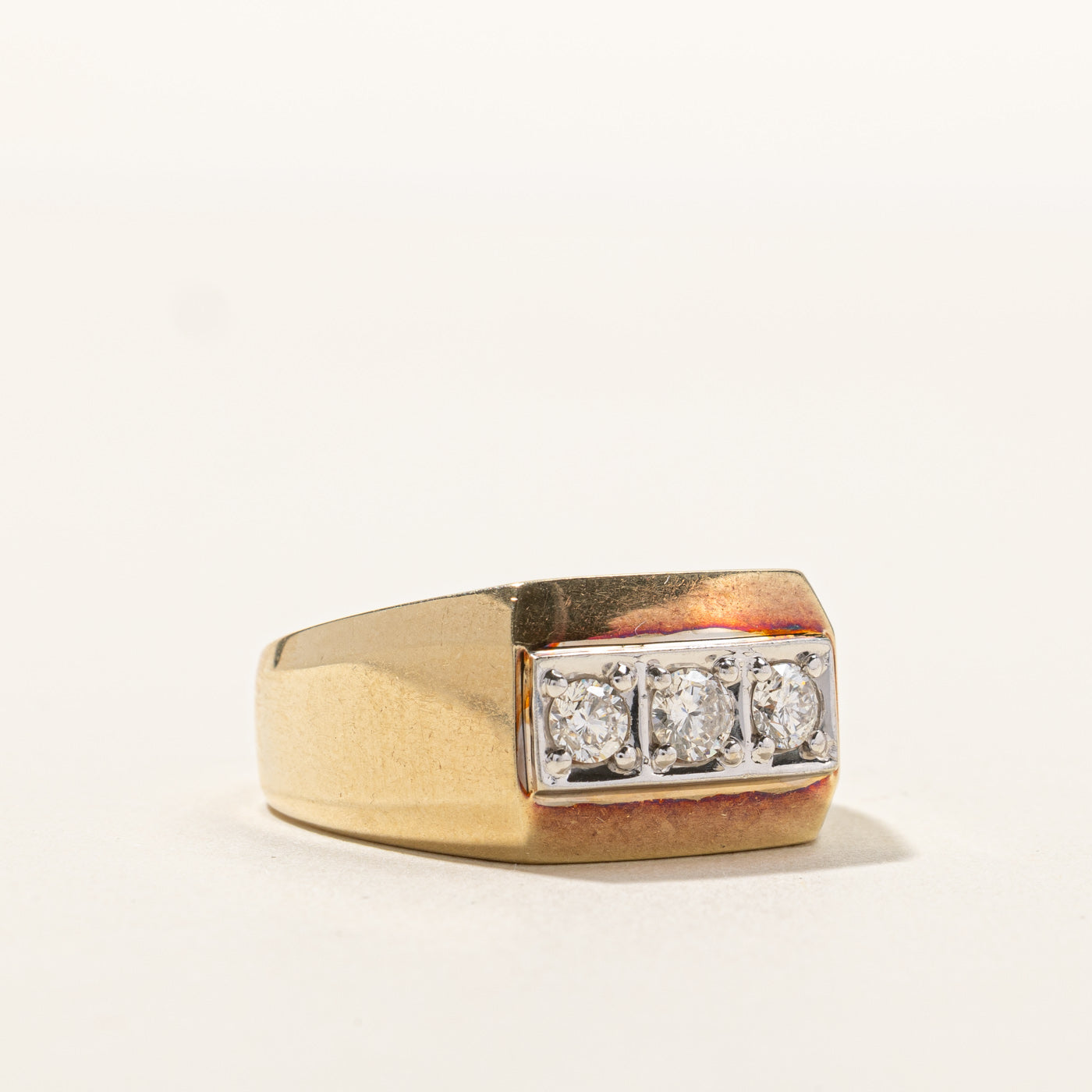 Three Stone Diamond Ring | 0.57ctw | SZ 10.5 |