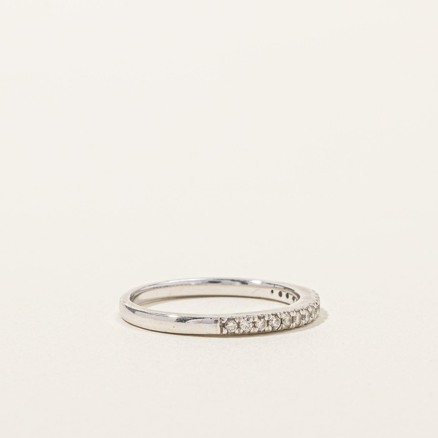 Pave Diamond Semi Eternity Band | 0.24ctw | SZ 7 |