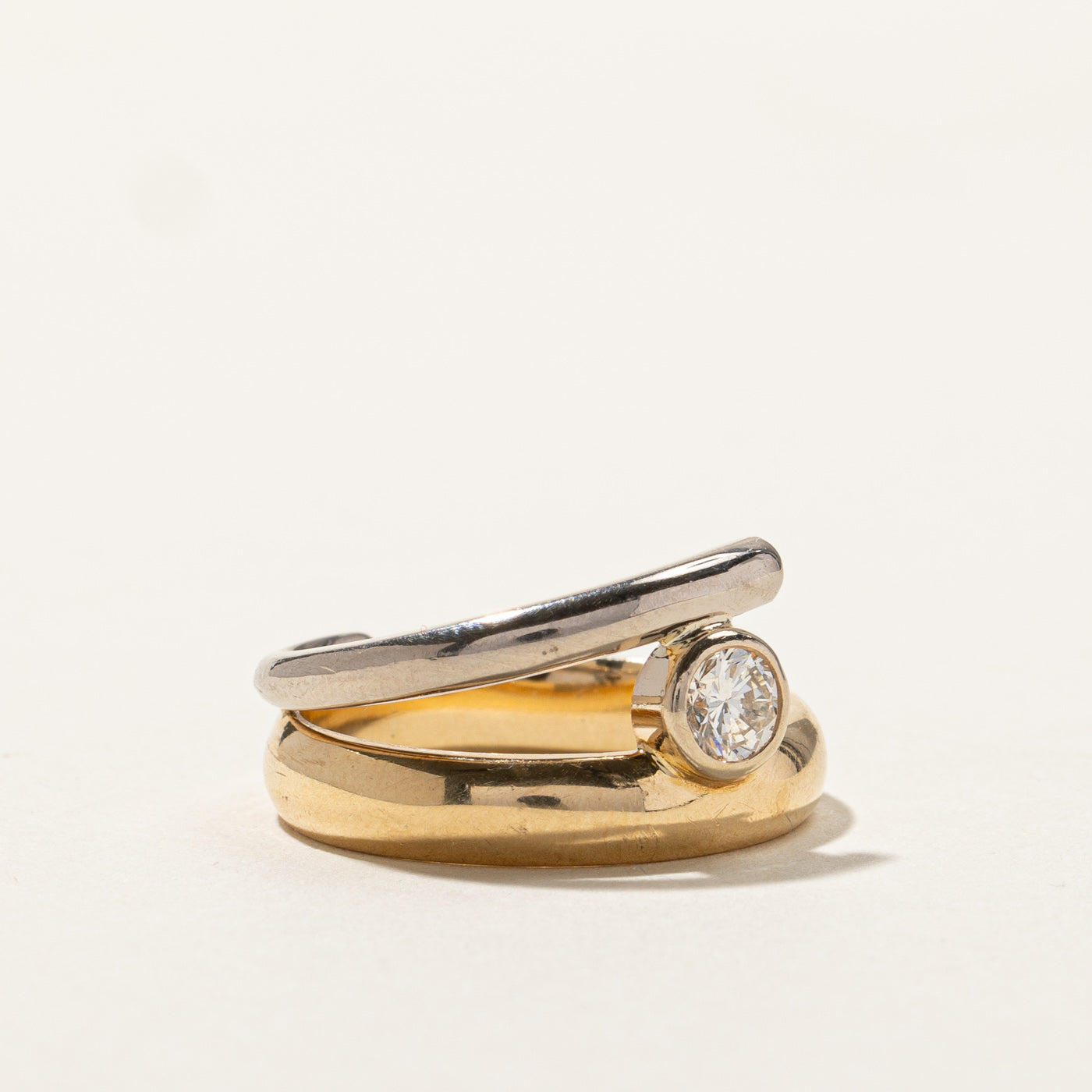 Bezel Set Diamond Ring | 0.41ct | SZ 7 |