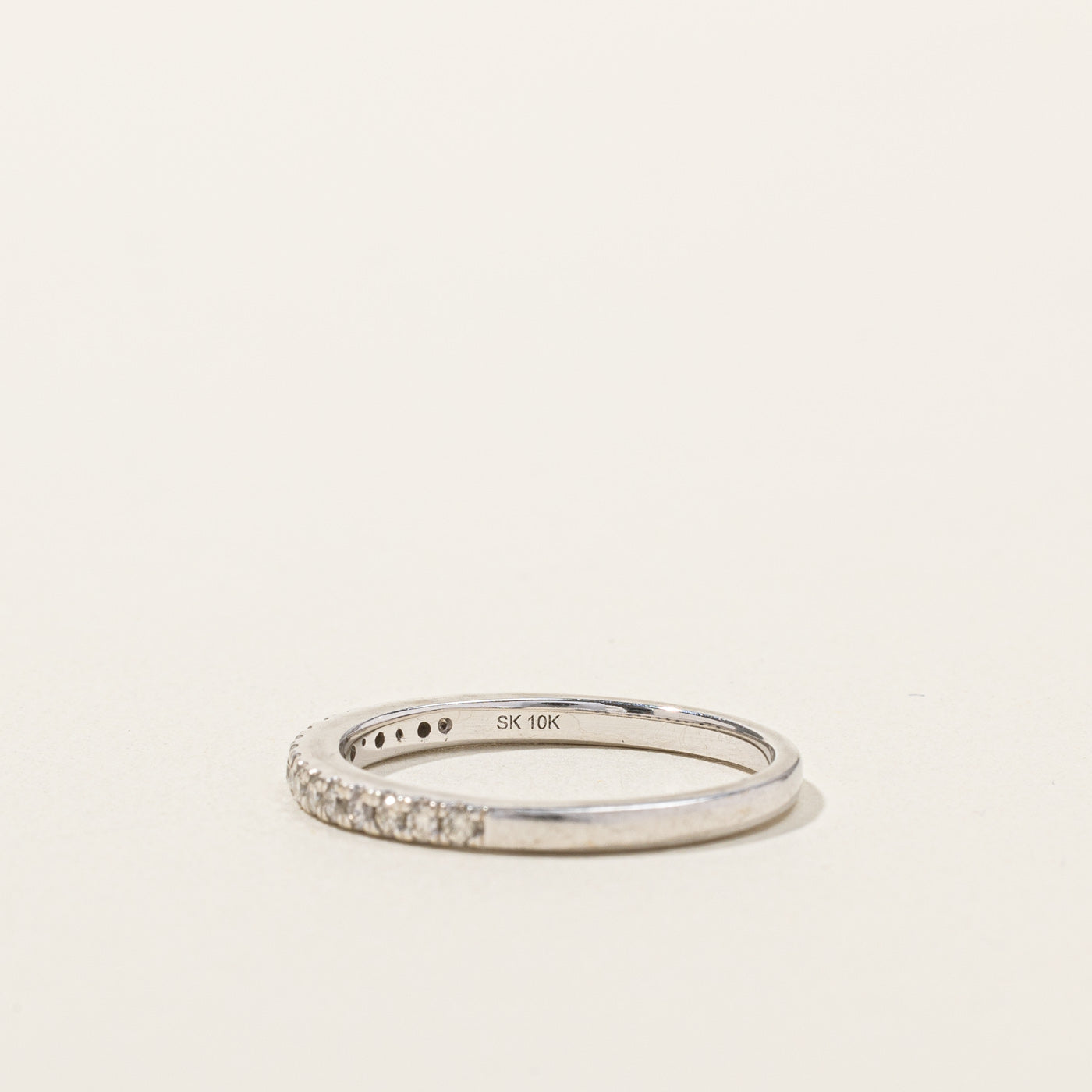 Pave Diamond Semi Eternity Band | 0.24ctw | SZ 7 |