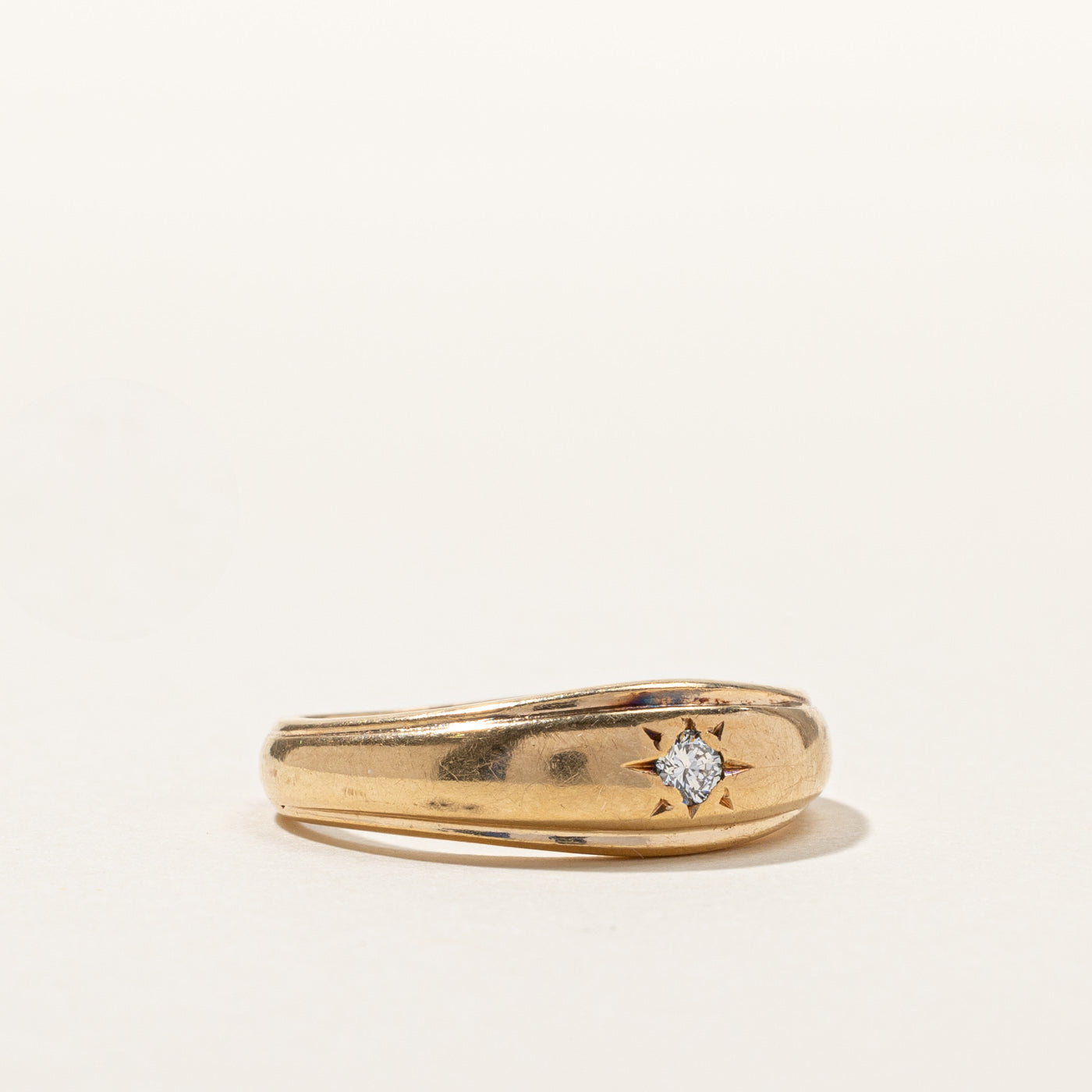 Bague Birks Starburst en diamants | 0,08 ct | Taille 8,5 | 