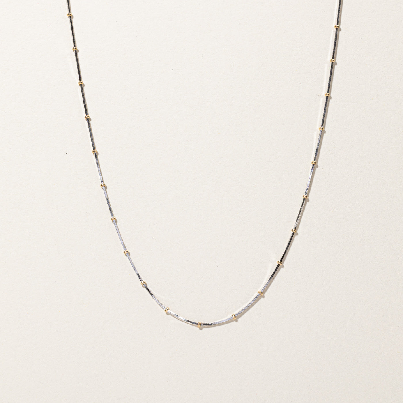 Two Tone Gold Satellite Chain | 18