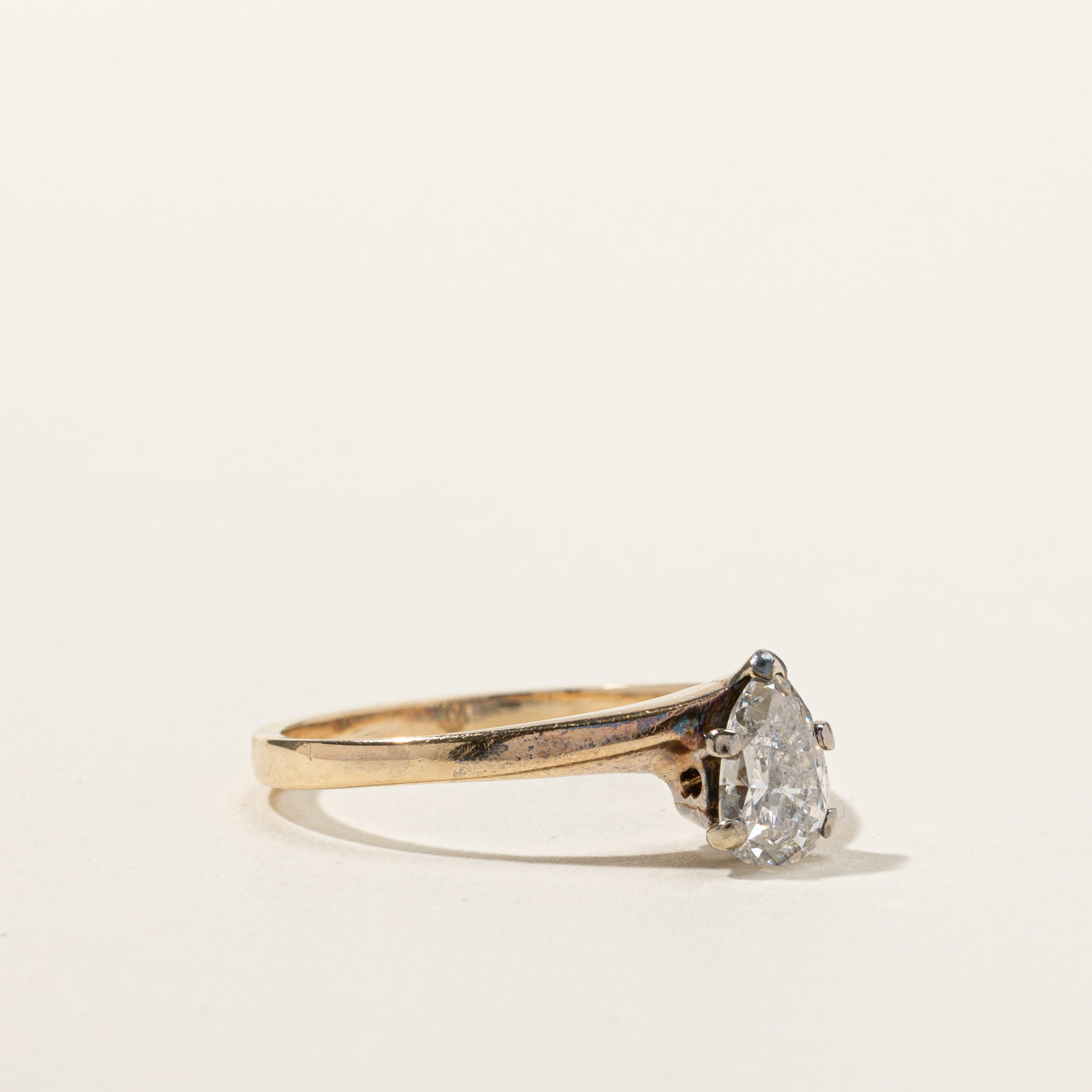 Pear Diamond Engagement Ring | 1.04ct I1/I2 G/H | SZ 9.5 |