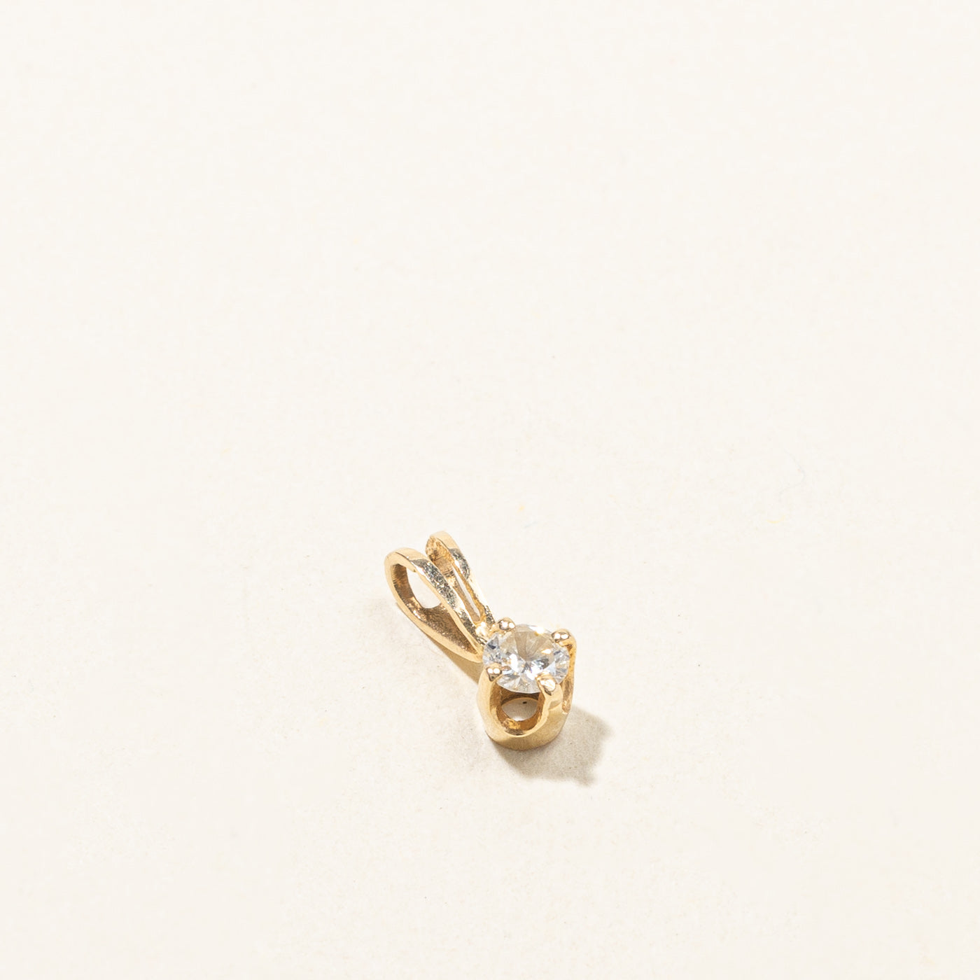 Pendentif Diamant Solitaire | 0,11 ct | 