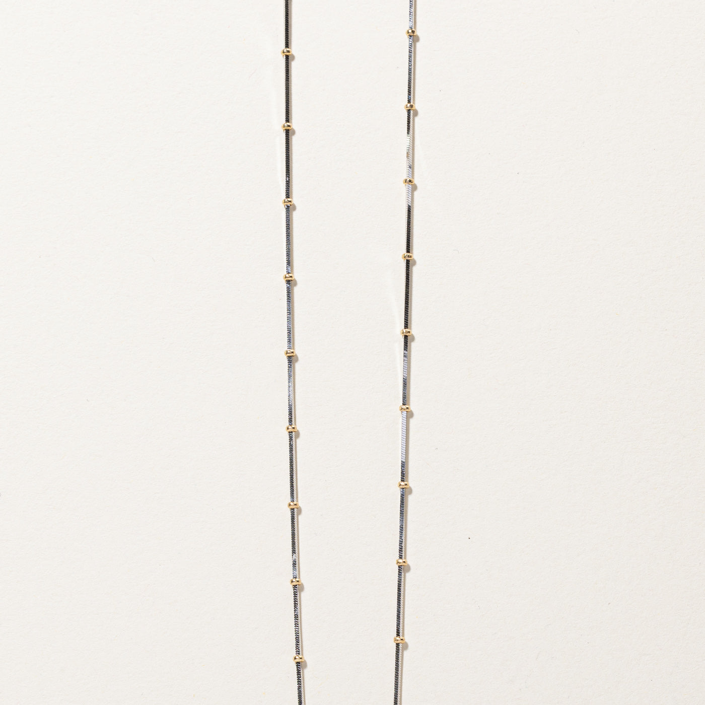 Two Tone Gold Satellite Chain | 18