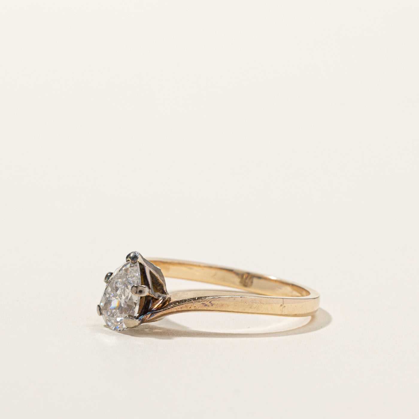 Pear Diamond Engagement Ring | 1.04ct I1/I2 G/H | SZ 9.5 |