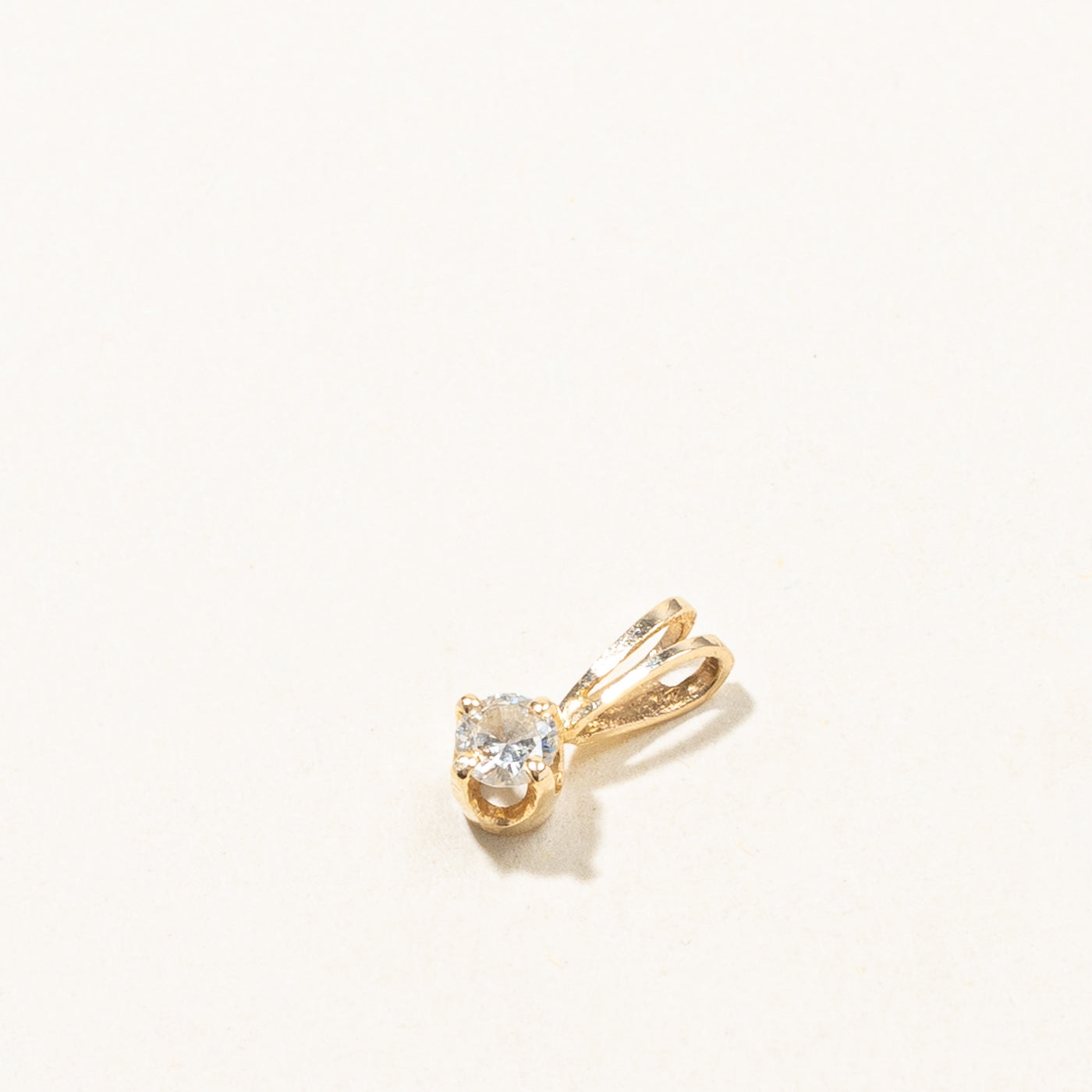 Pendentif Diamant Solitaire | 0,11 ct | 