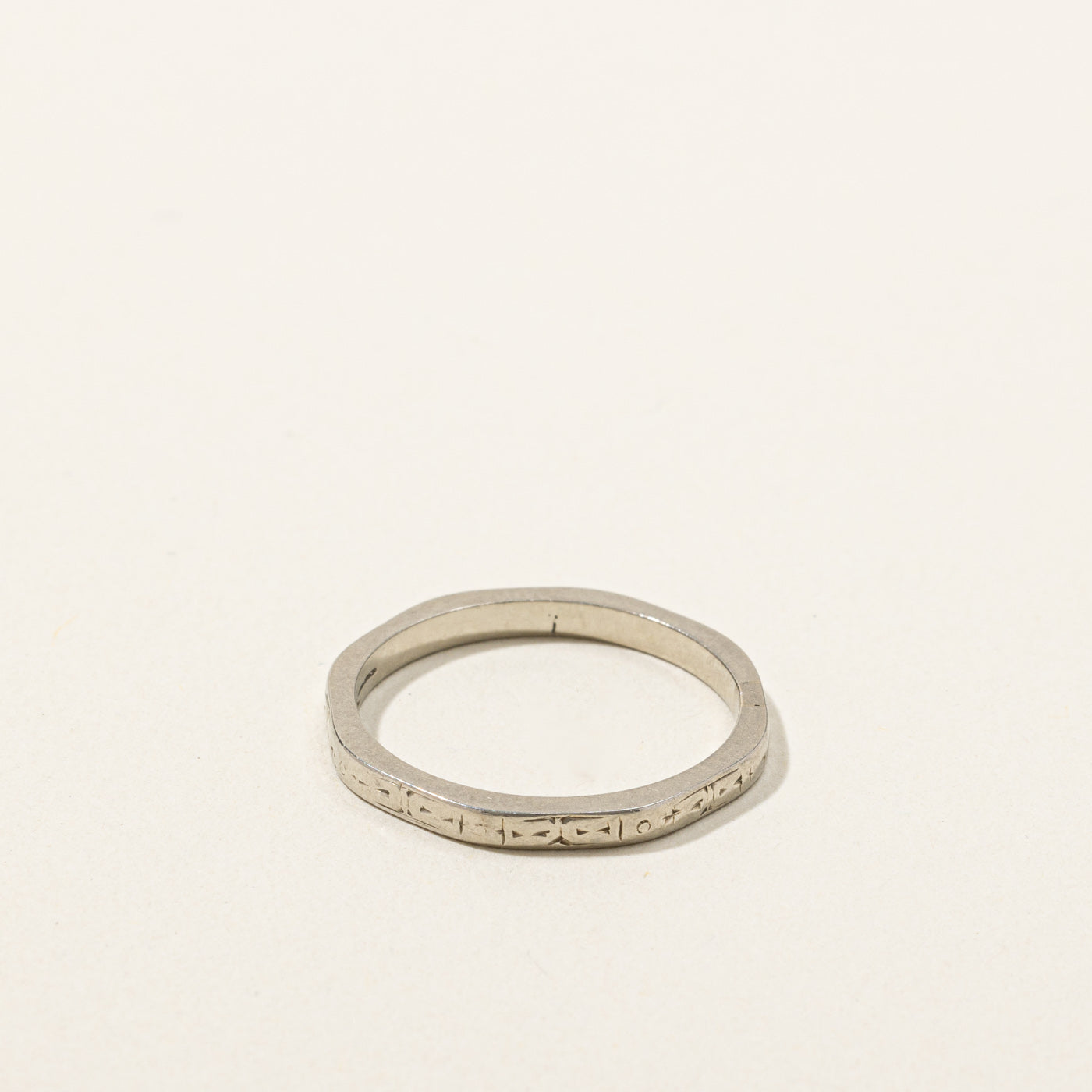 White Gold Band | SZ 6 |