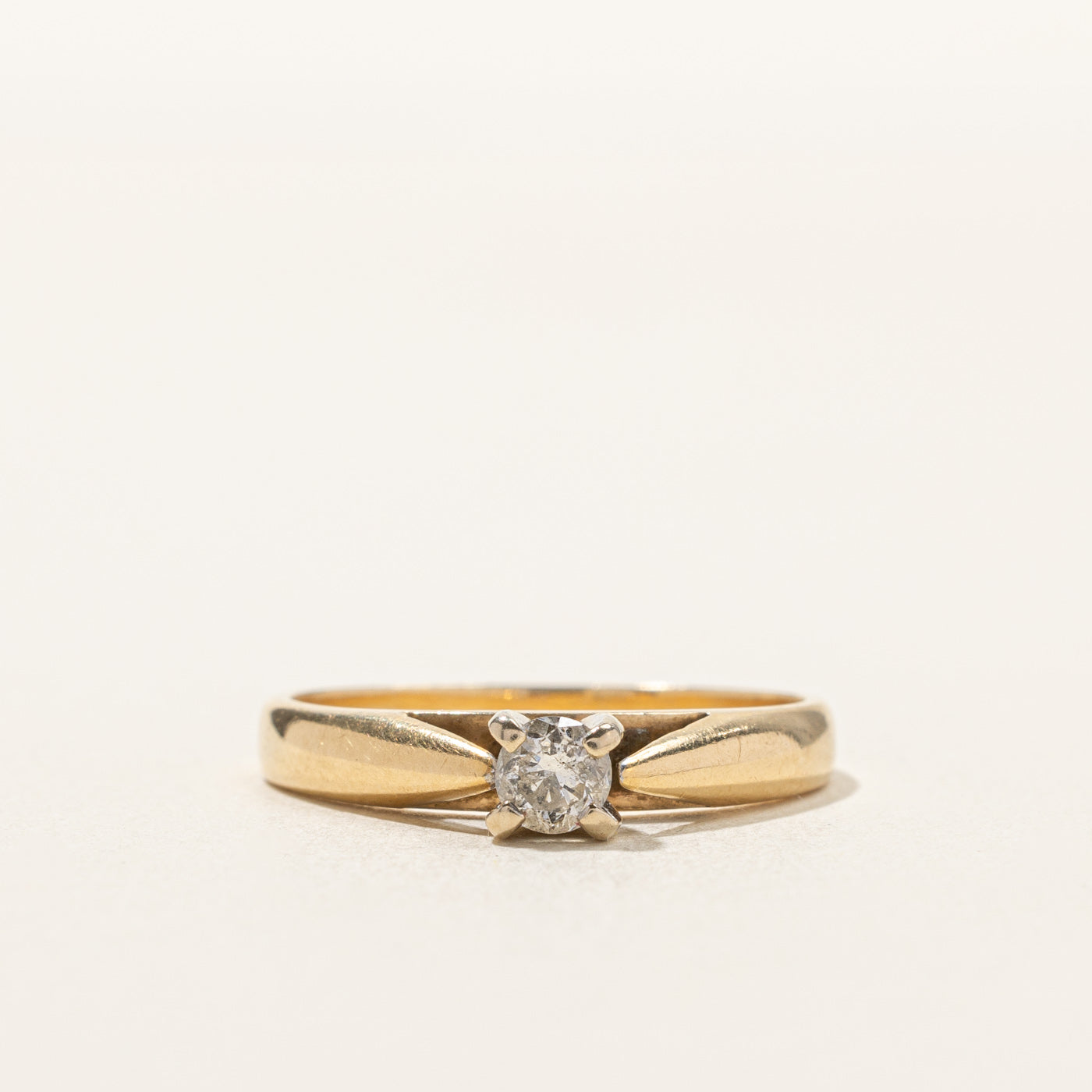 Solitaire Diamond Ring | 0.16ct | SZ 5.5 |