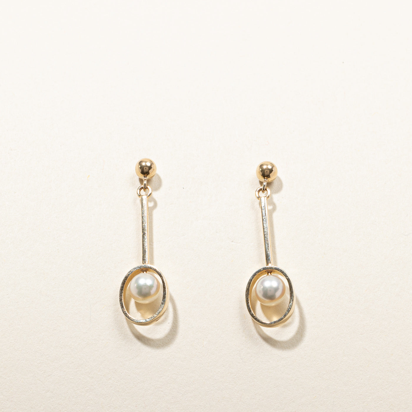 Boucles d'oreilles pendantes en perles 
