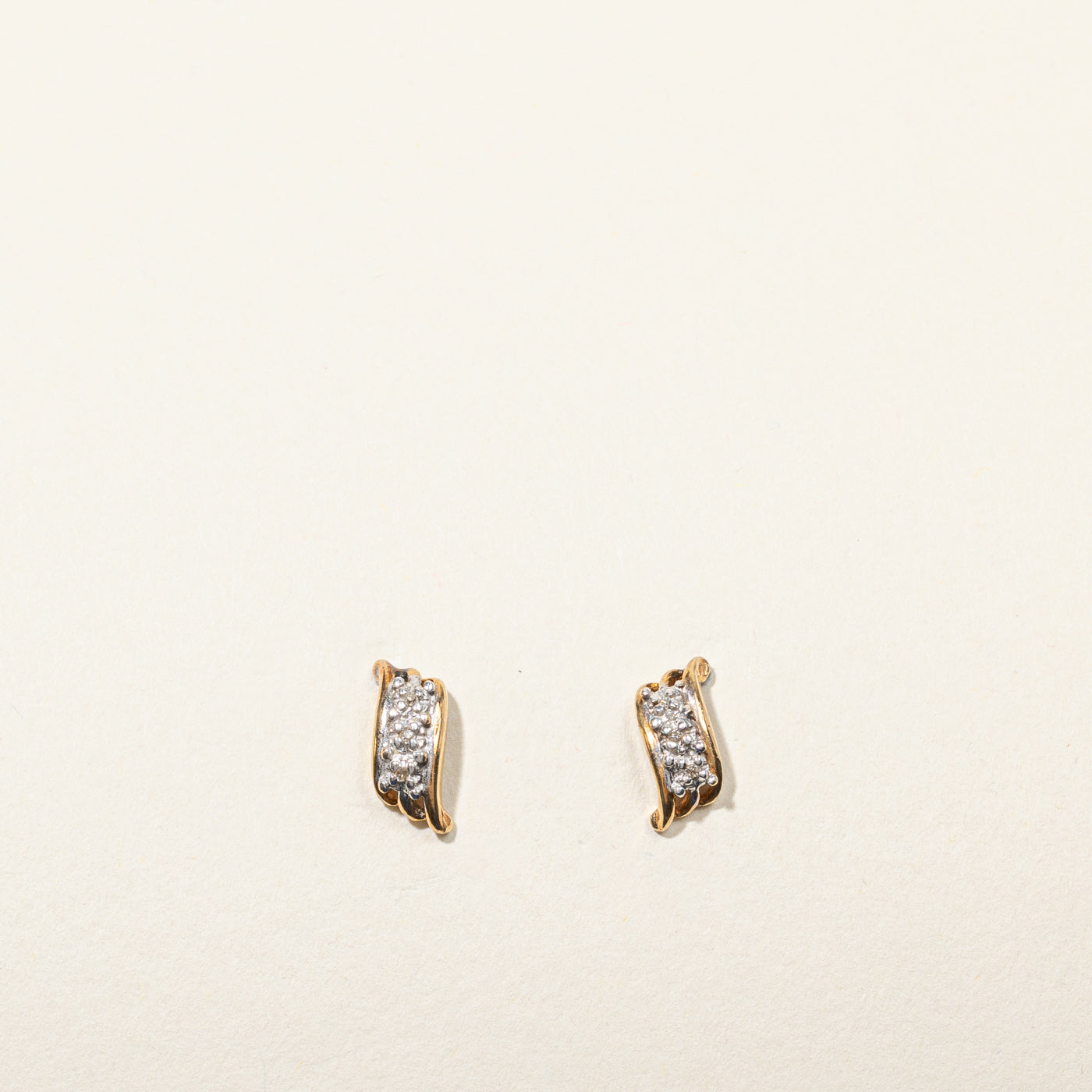 Illusion Set Diamond Earrings | 0.005ctw |