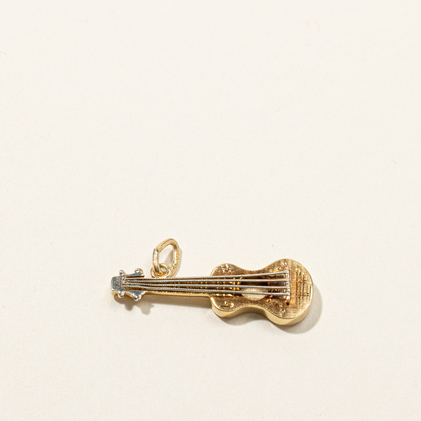 Yellow Gold Guitar Charm