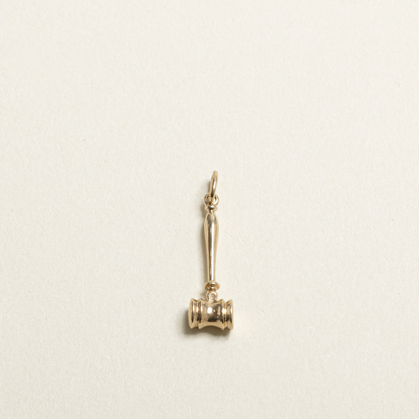 Yellow Gold  Gavel Pendant