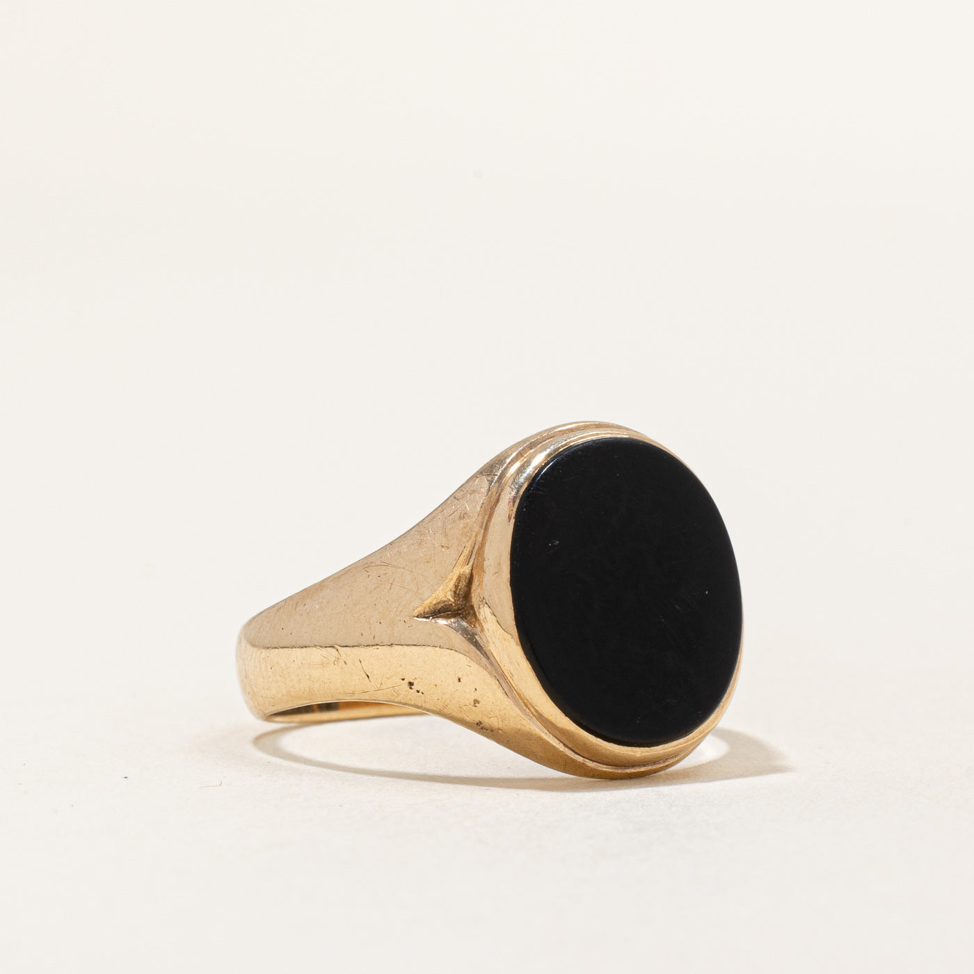 Black Onyx Cocktail Ring | 4.50ct | SZ 9 |