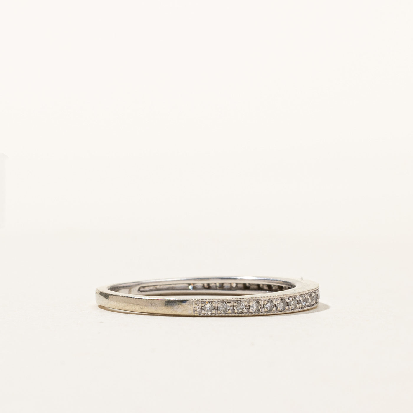 Alliance semi-éternité en diamants | 0,22 ct | Taille 6,5 | 