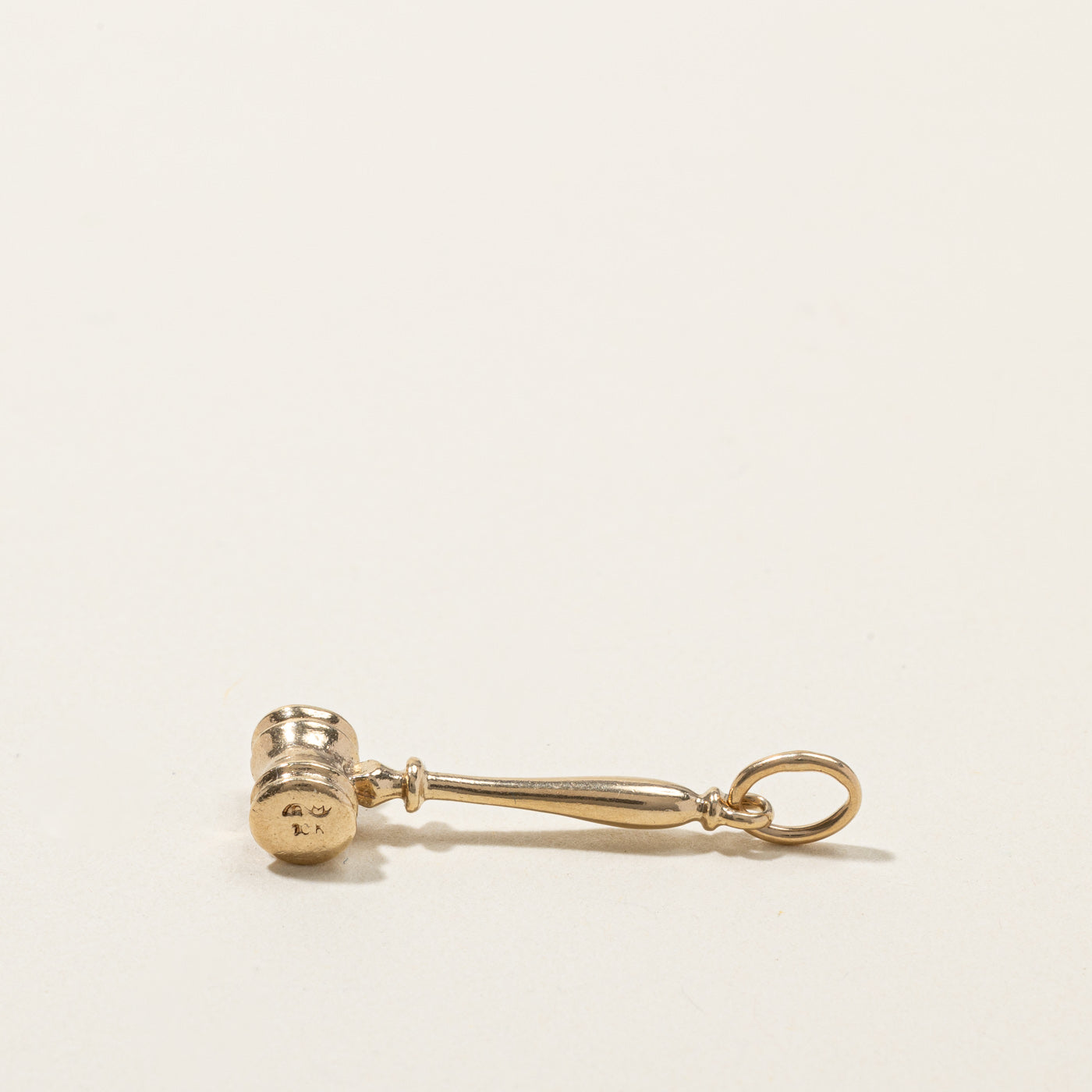 Yellow Gold  Gavel Pendant