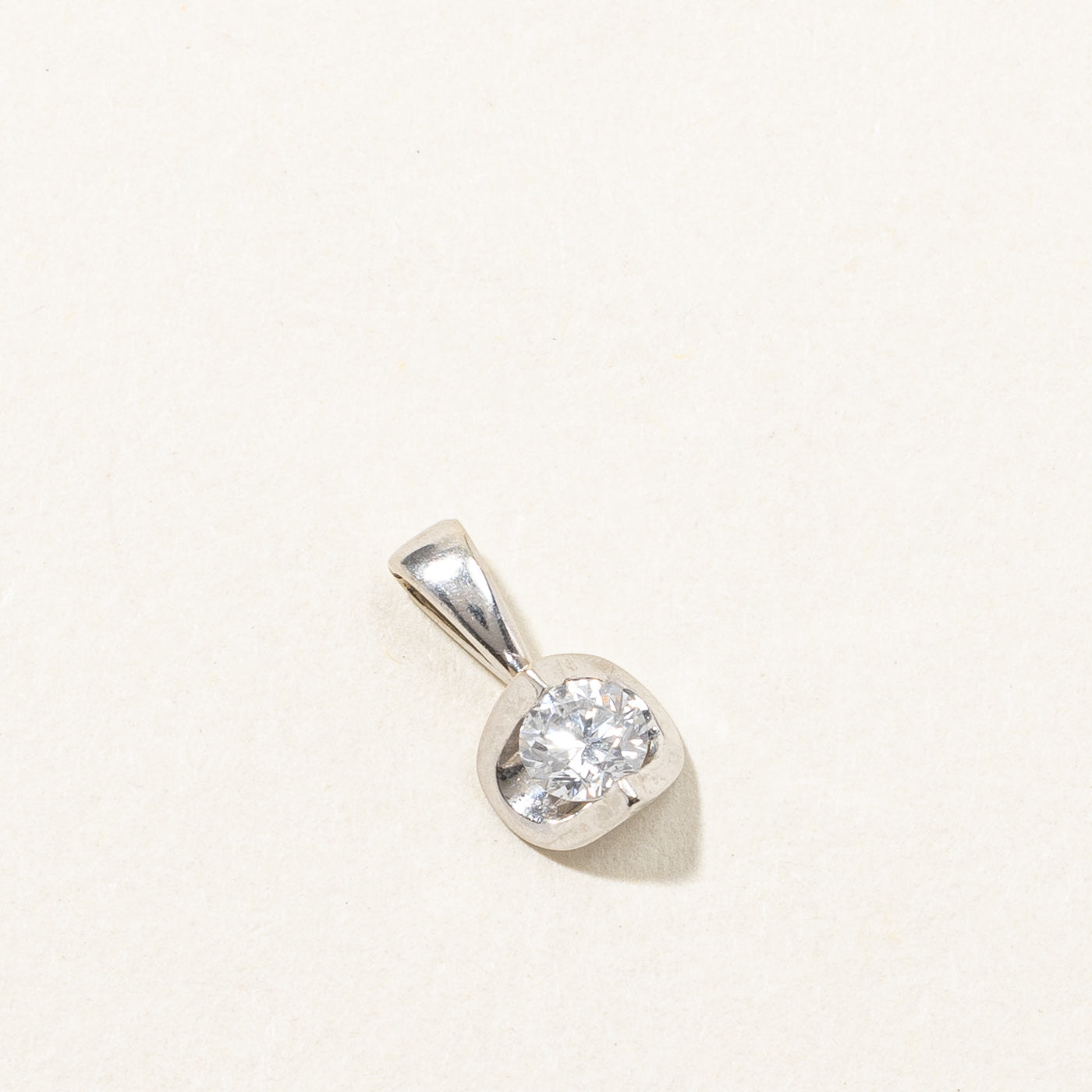 Tension Set Diamond Pendant | 0.29ct |