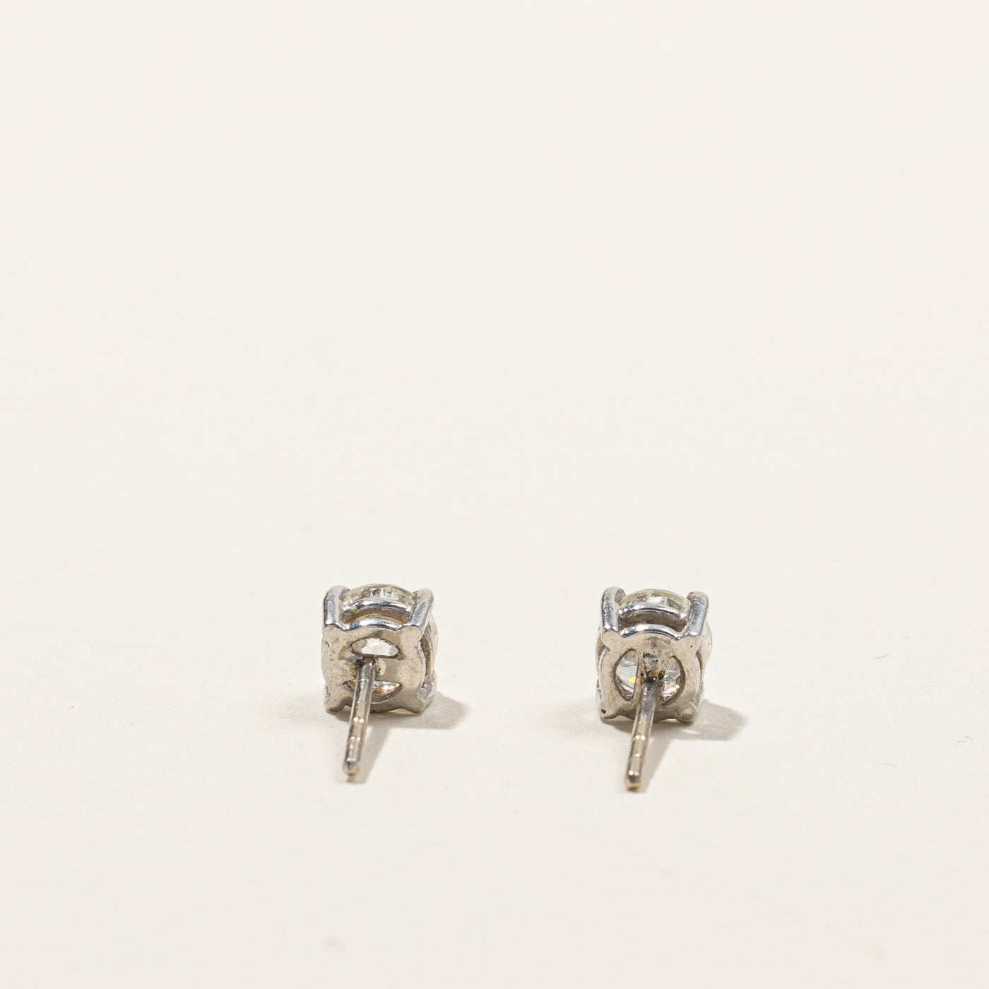 Boucles d'oreilles puces en diamant | 0,84 ct | 