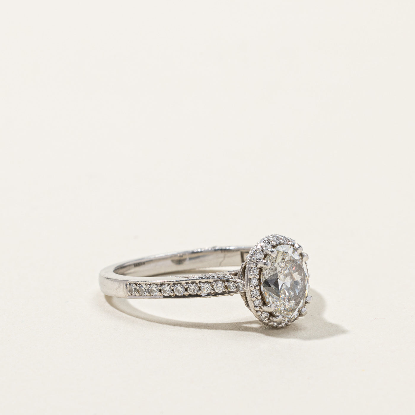 'Tacori' GIA Certified Halo Diamond Engagement Ring | 1.2ct VS2 F | 0.30ctw | SZ 8 |