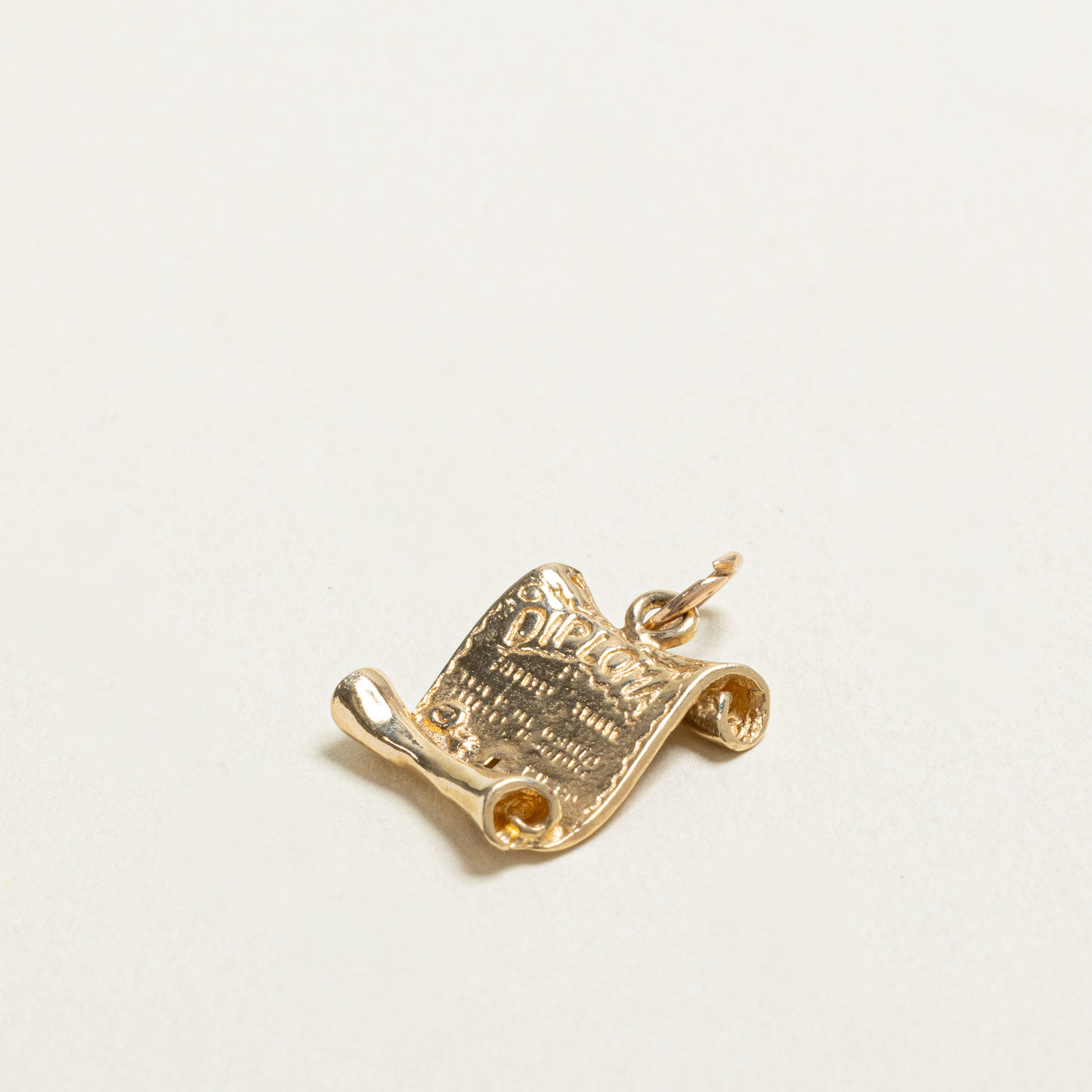 Gold Scroll Charm