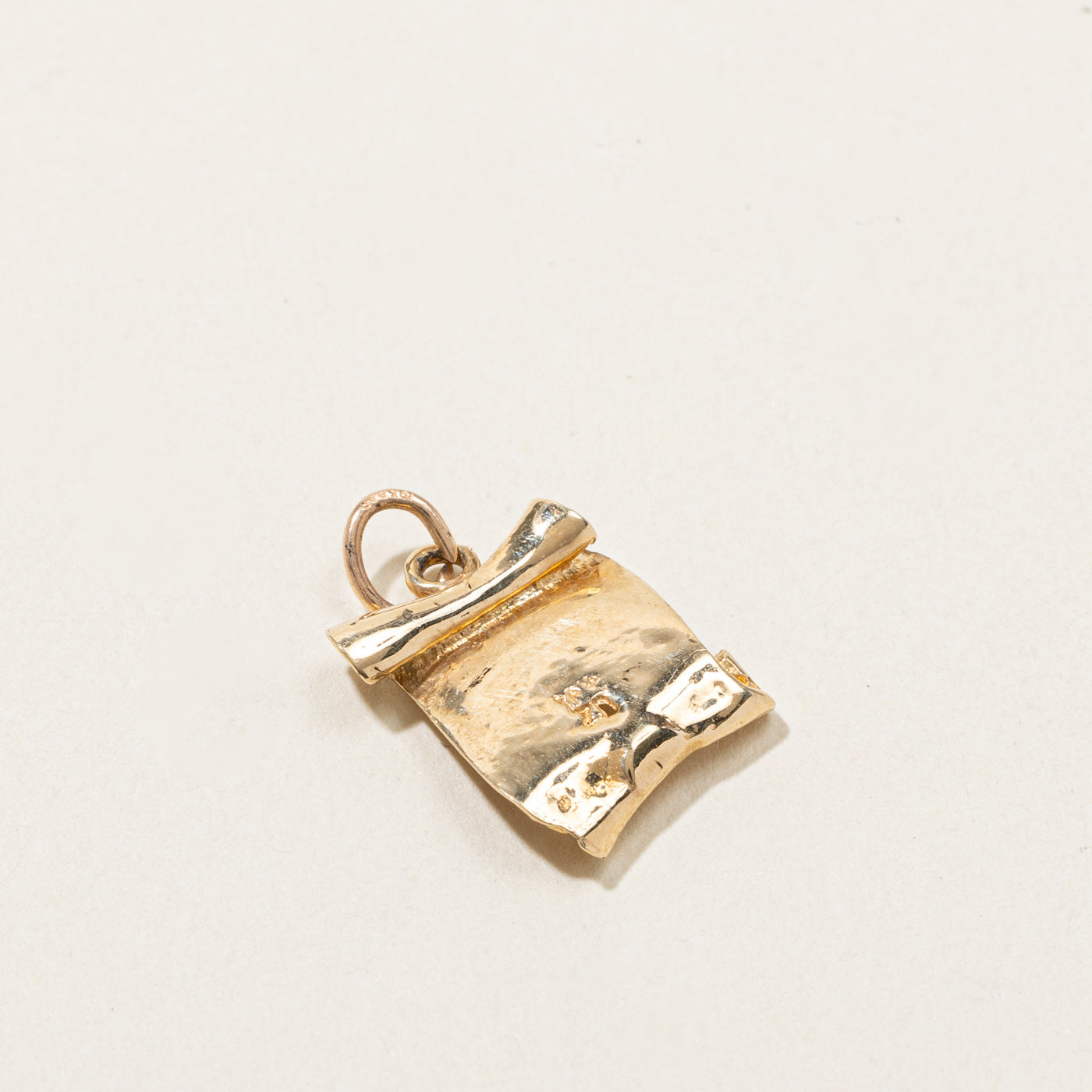 Gold Scroll Charm