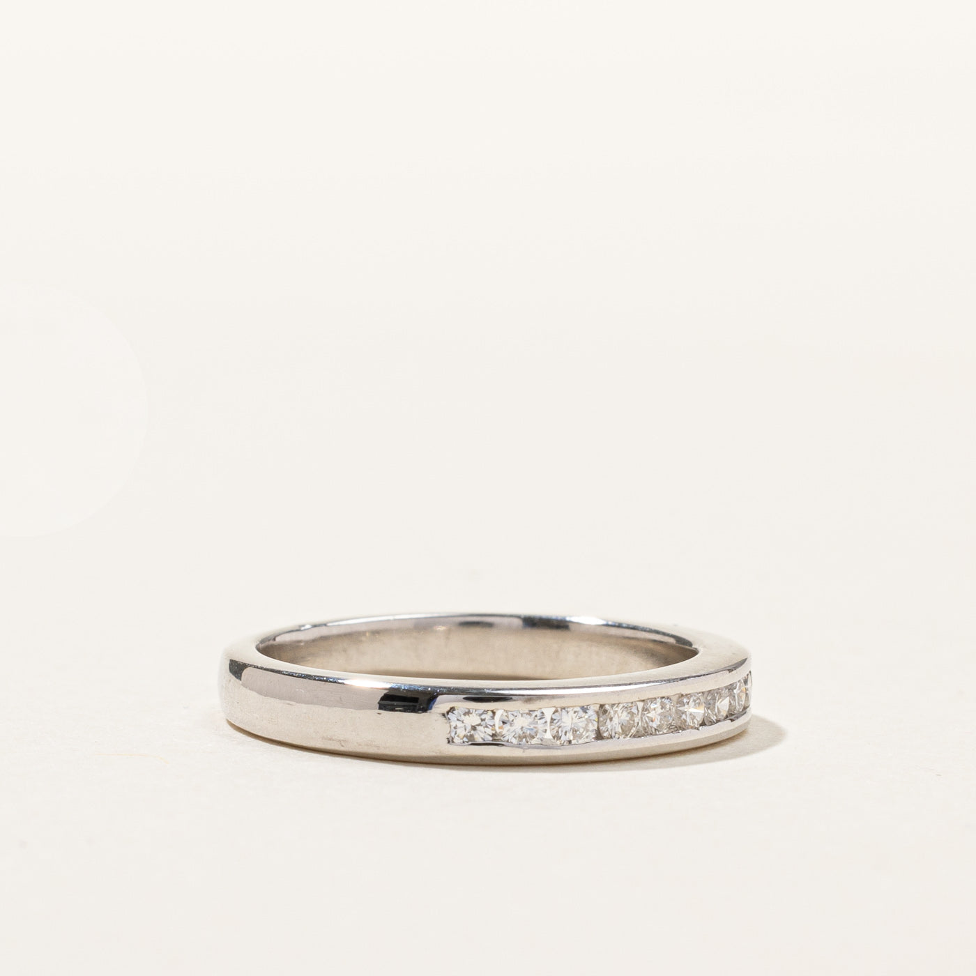 Bague sertie de diamants en canal | 0,22 ct | Taille 3,75 | 