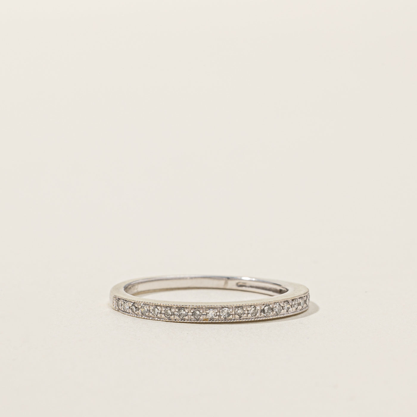 Alliance demi-éternité en diamants | 0,24 ct | Taille 6,5 | 
