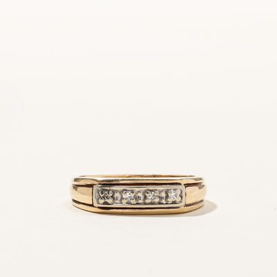 Pave Diamond Ring | 0.04ctw | SZ 4.75 |