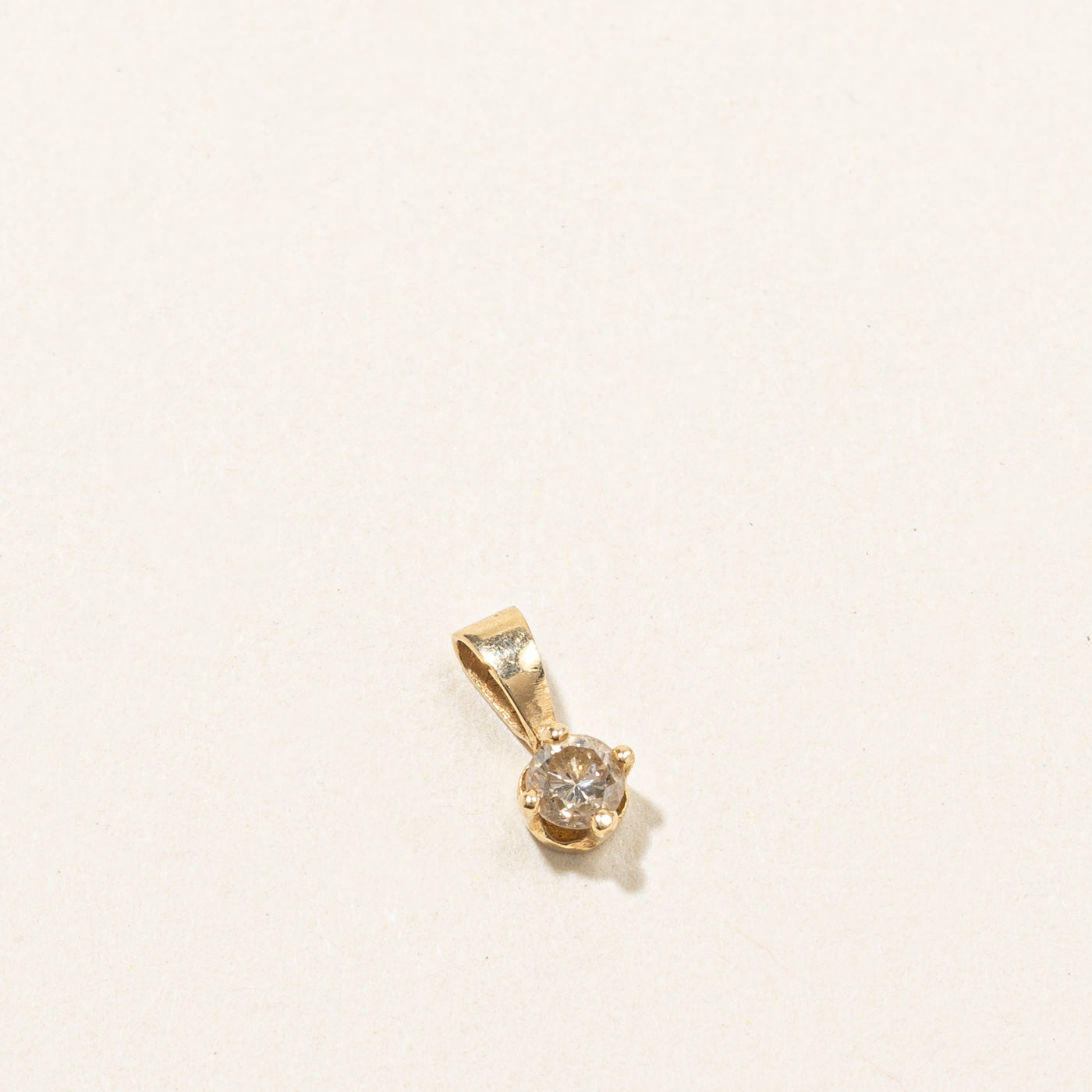 Pendentif Diamant Solitaire | 0,12 ct | 