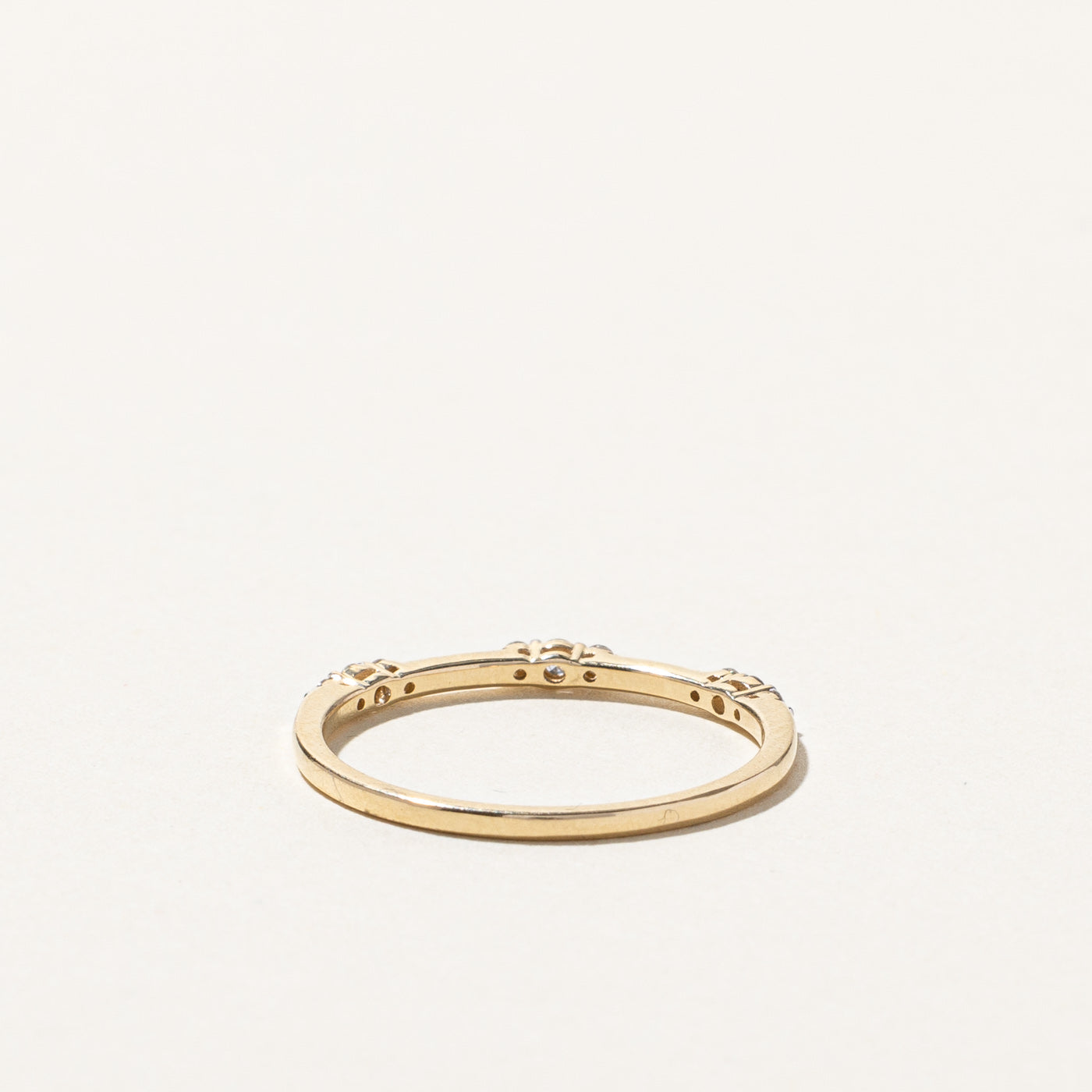 Pave Set Diamond Ring | 0.15ctw | SZ 8.75 |
