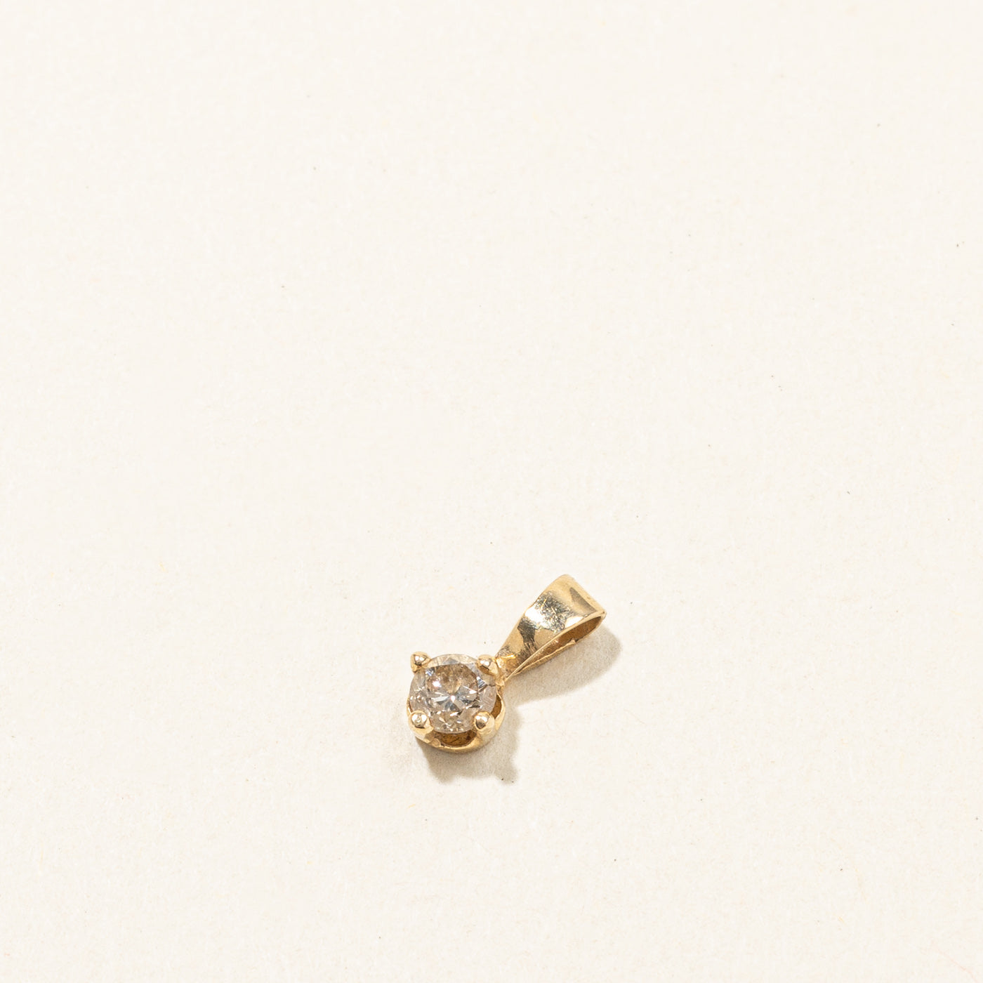 Pendentif Diamant Solitaire | 0,12 ct | 