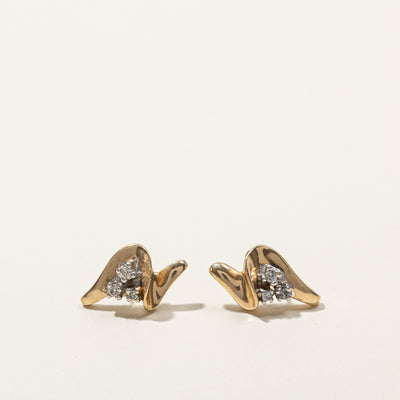 Diamond Swirl Earrings | 0.16ctw |