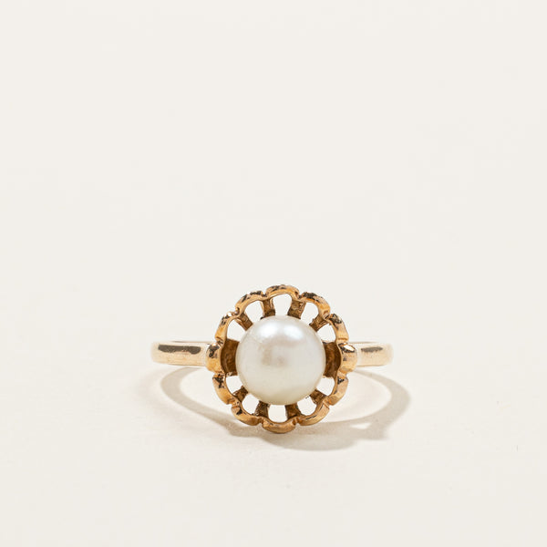 Pearl Floral Ring | SZ 8 |